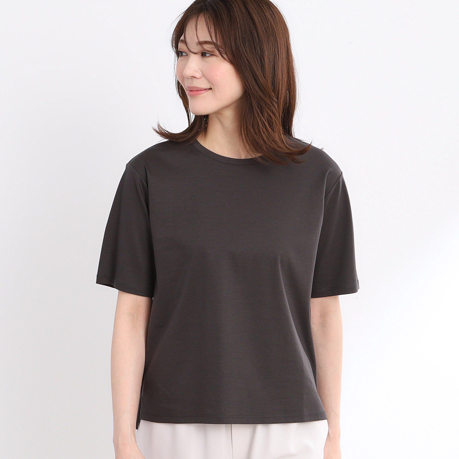 Reflect「【夏SALE／UVカット／接触冷感／マシンウォッシュ可能】ベーシックジャージTシャツ」|Tシャツ・カットソー|