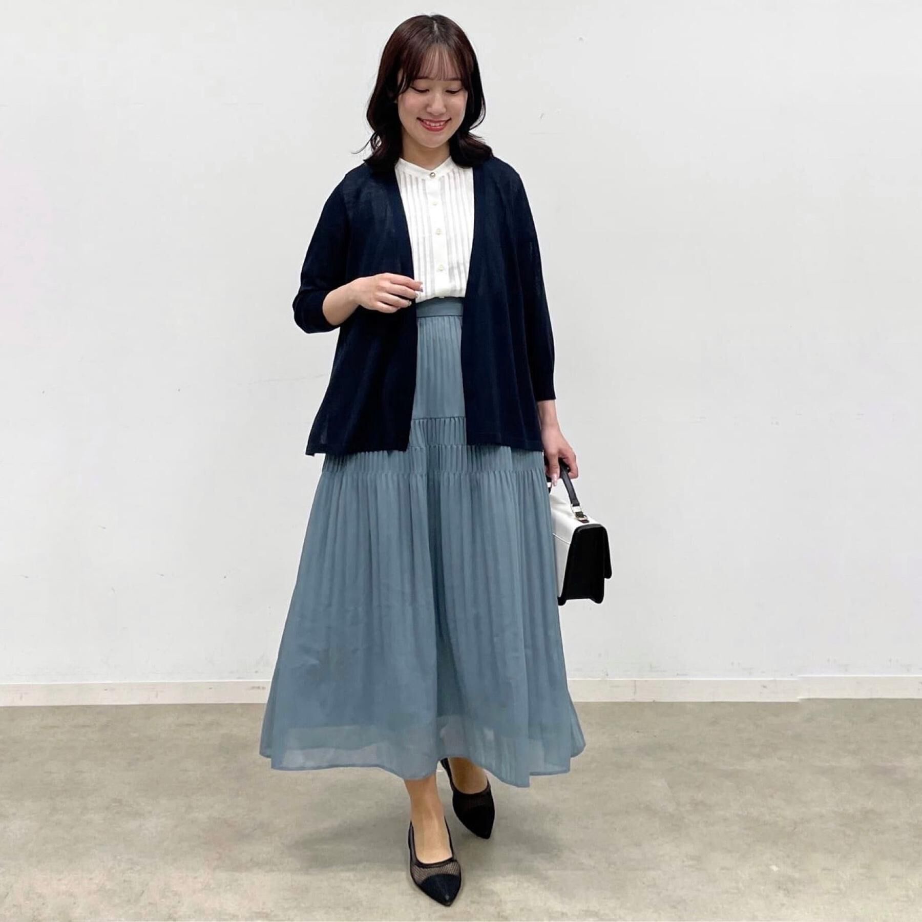 Reflect「【WEB先行カラーあり／手洗い可】涼しげスリットカーディガン」|カーディガン|