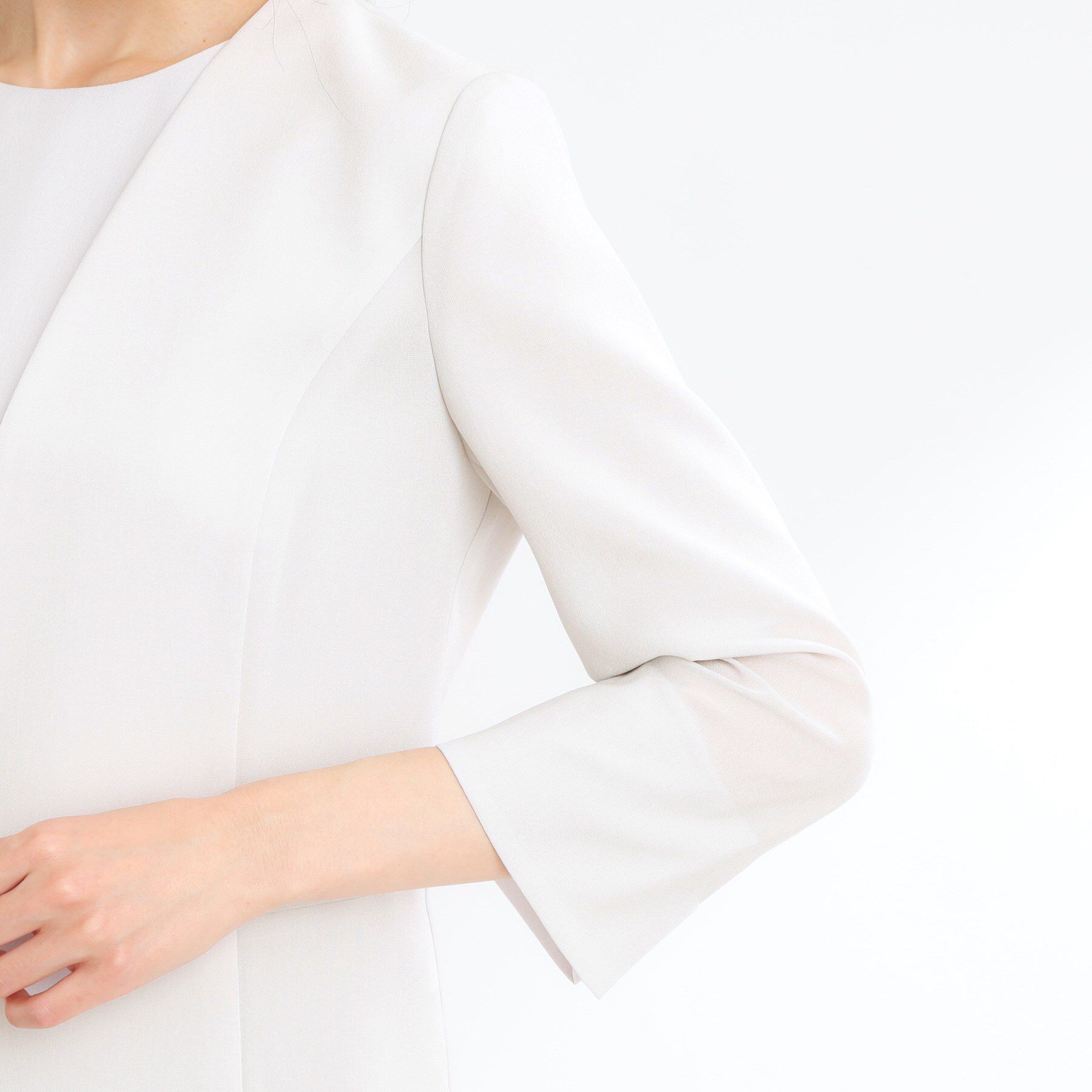 Reflect「【接触冷感／洗える／吸水速乾／夏のオケージョンに／セットアップ可】ノーカラージャケット」|ノーカラージャケット|