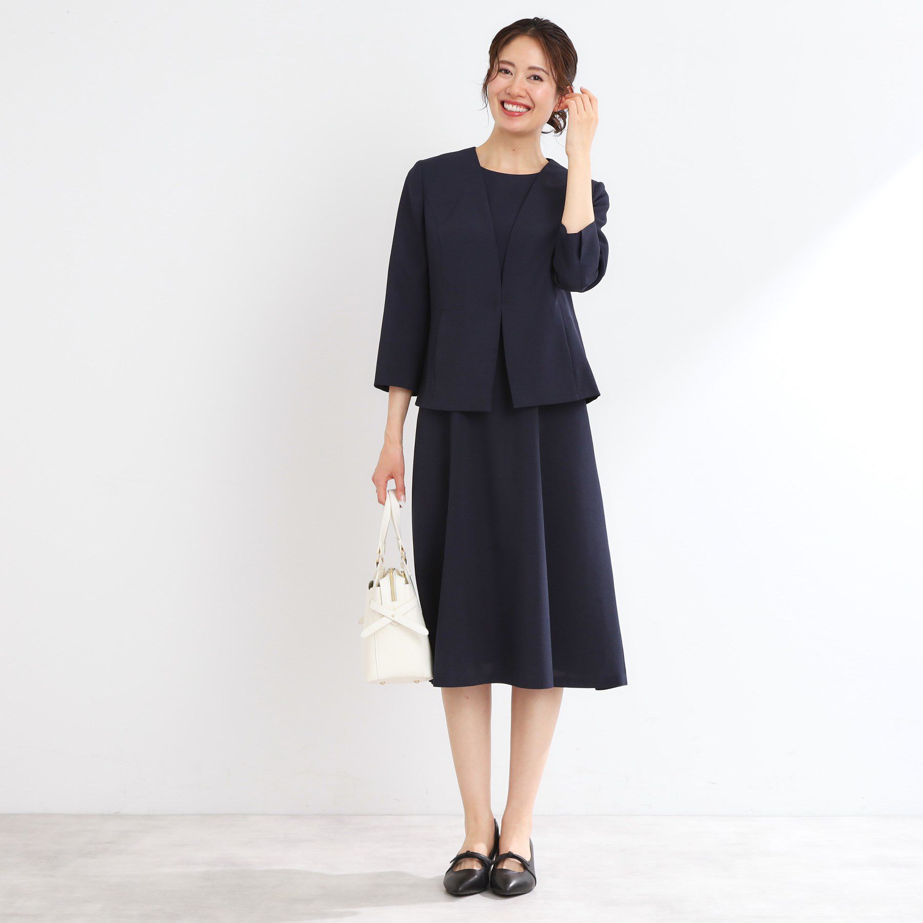 Reflect「【接触冷感／洗える／吸水速乾／夏のオケージョンに／セットアップ可】ノーカラージャケット」|ノーカラージャケット|