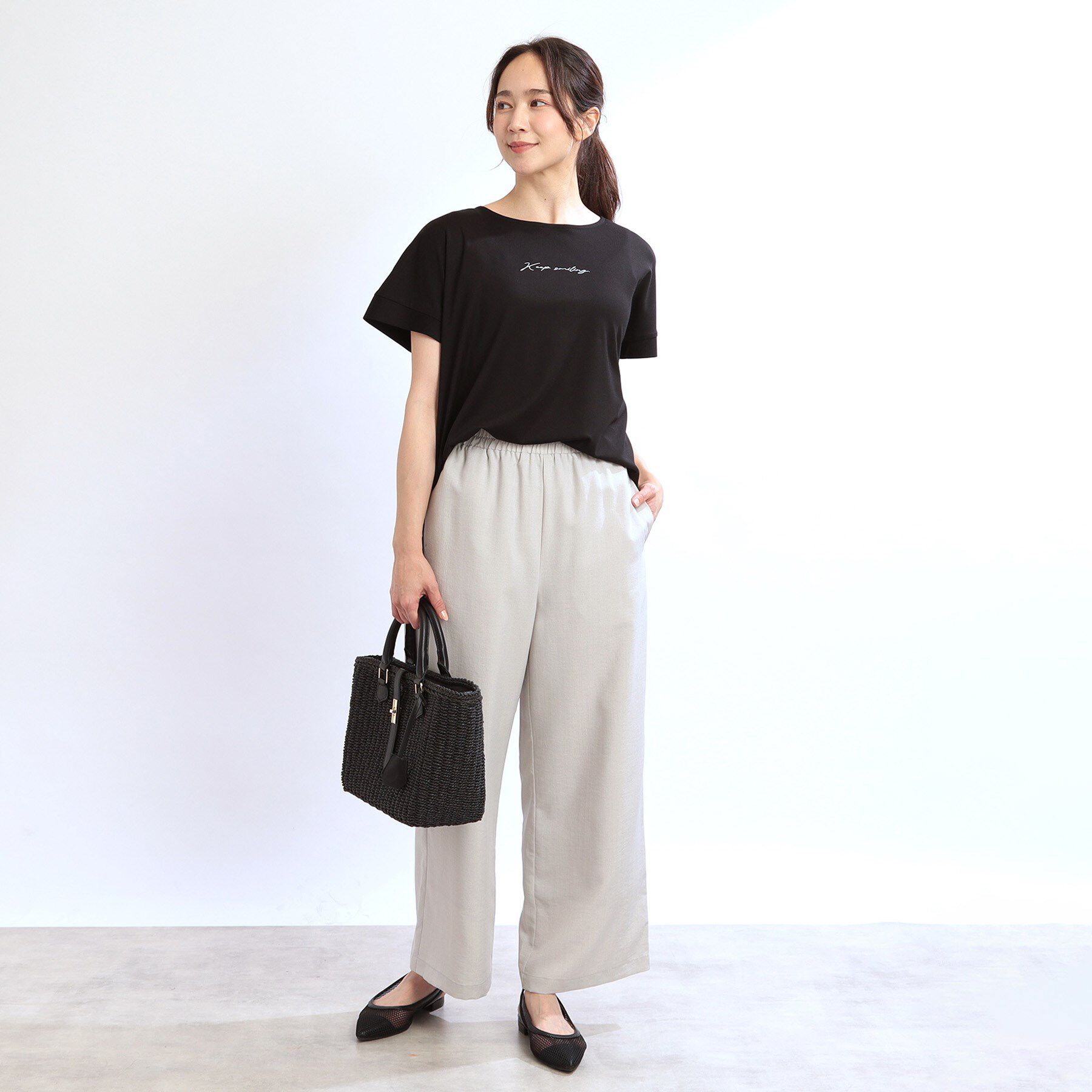 Reflect「【E‐QUALITY】チュニック丈ロゴTシャツ」|Tシャツ・カットソー|