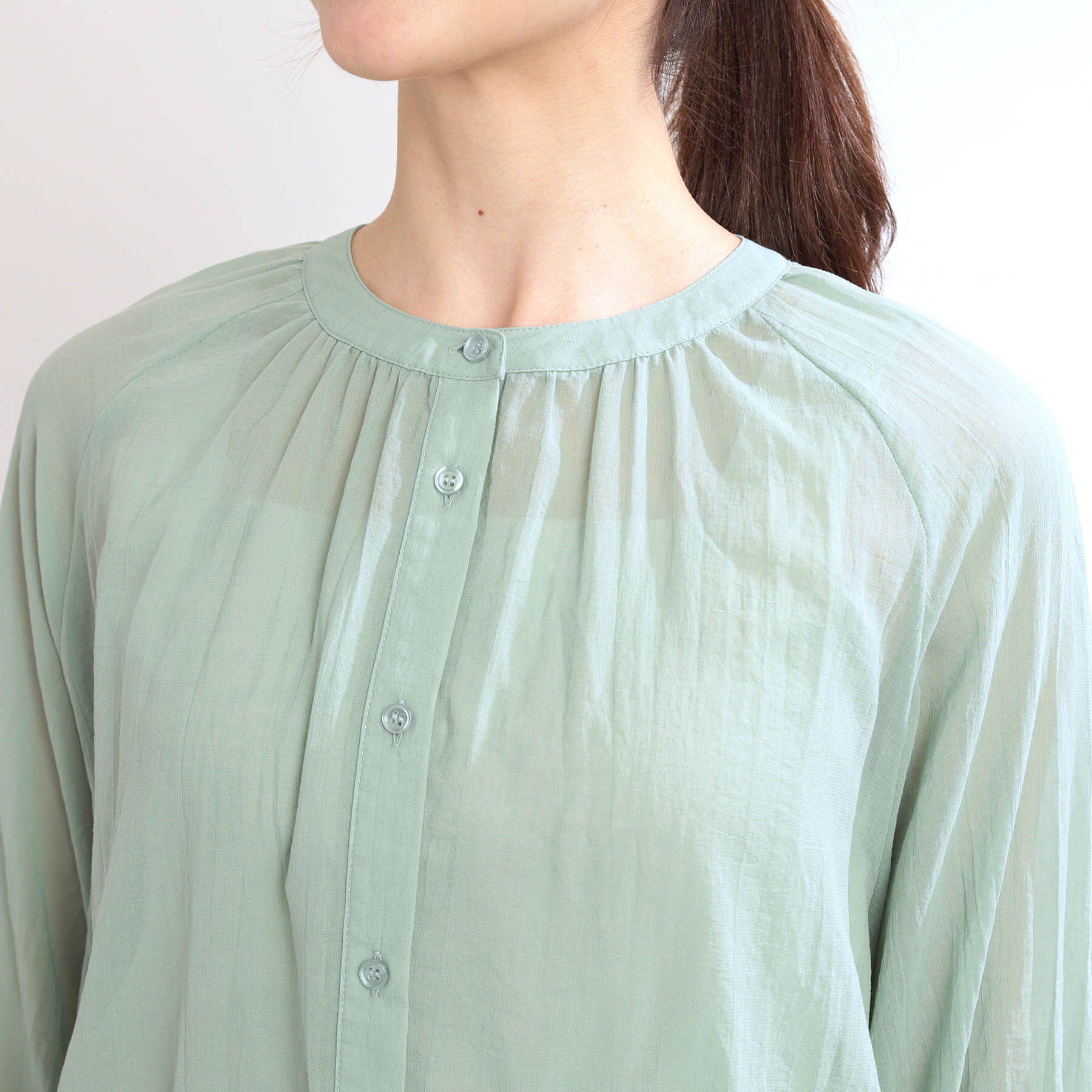 Reflect「【夏SALE／E‐QUALITY／手洗い可／羽織にも◎】シアーブラウス」|シャツ・ブラウス|