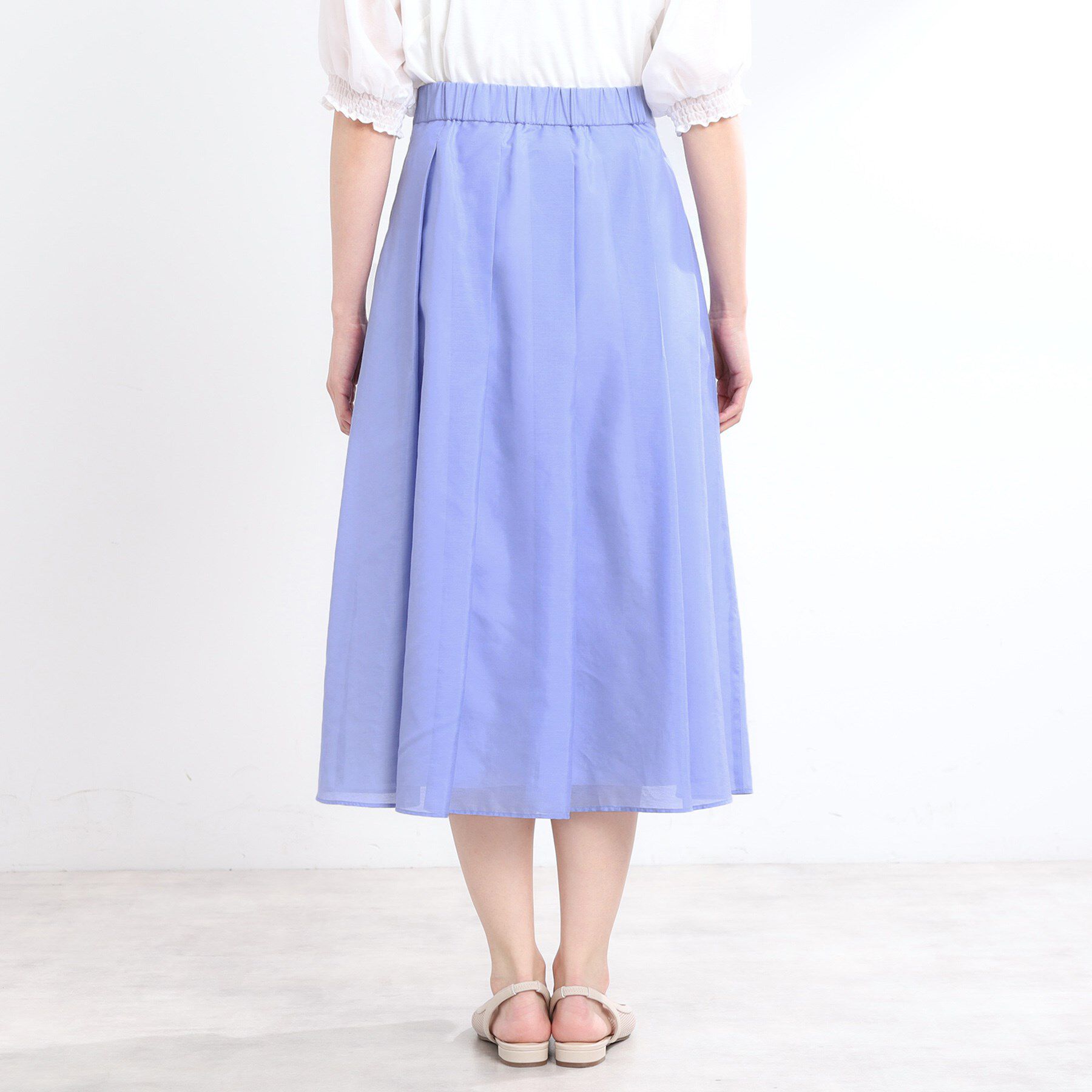 Reflect「【マシンウォッシュ可／セットアップ可】シアーボックスタックプリーツスカート」|スカート|