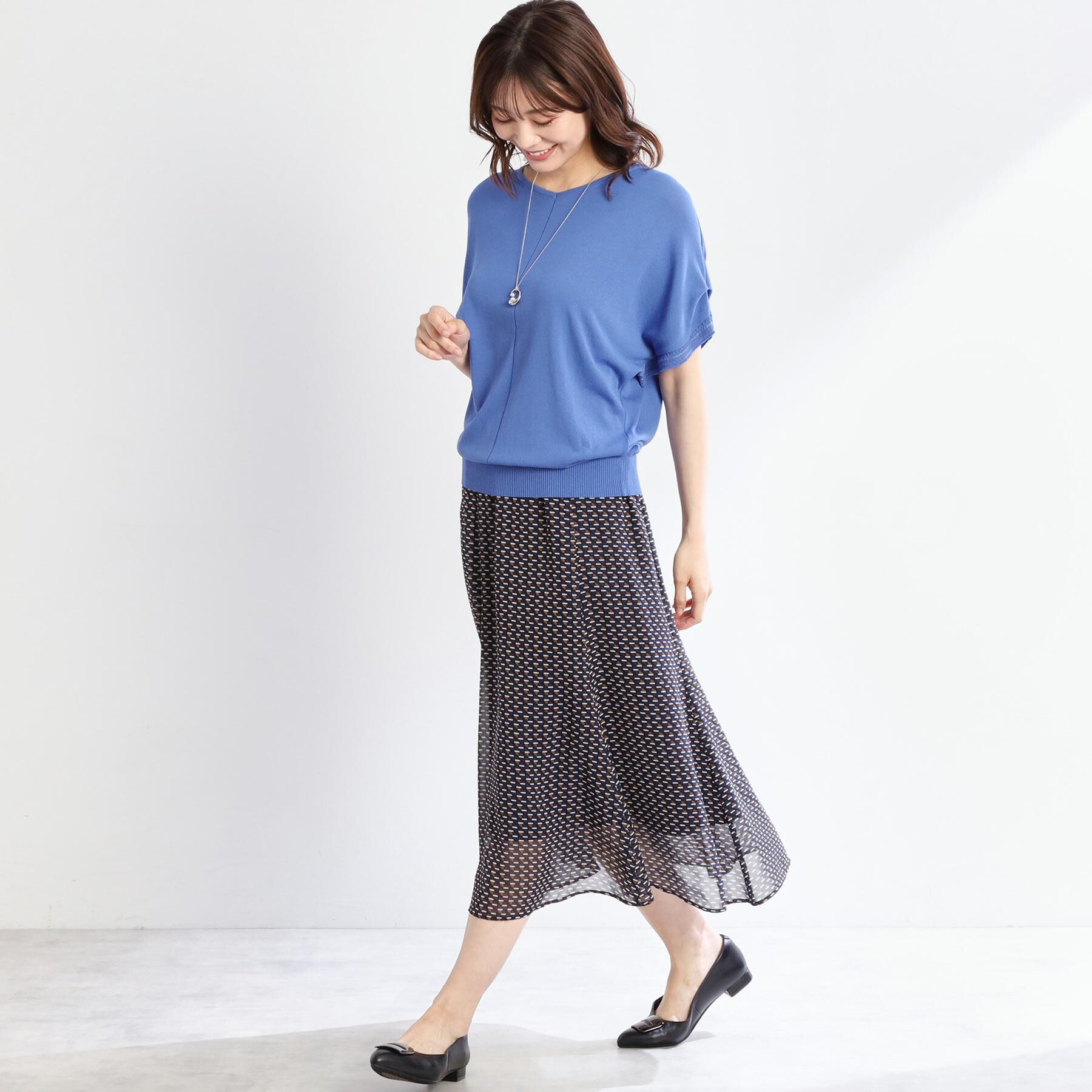 Reflect「【選べる7色◎／手洗い可／二の腕カバー】半袖ニット」|ニット・セーター|