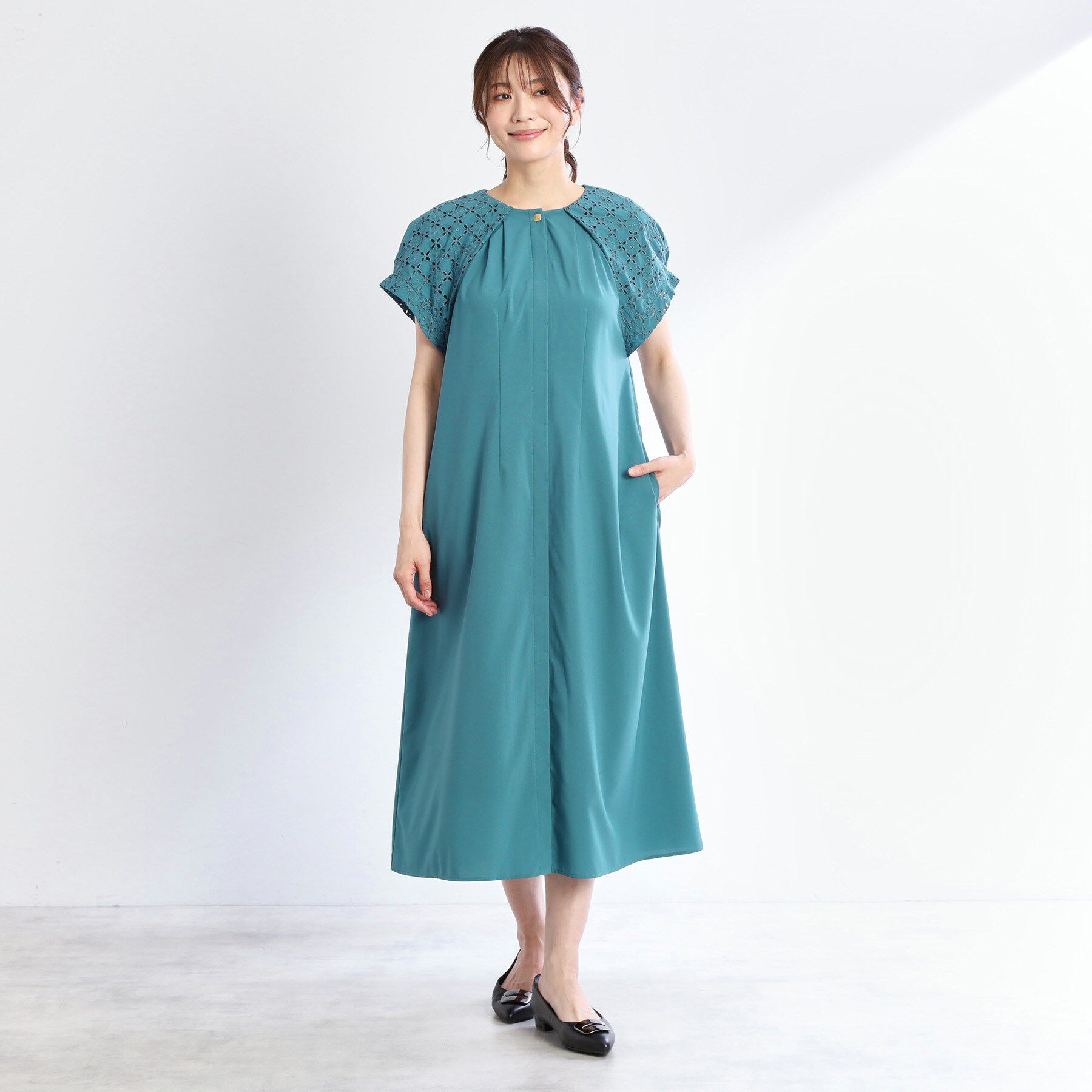 Reflect「カットワークレーススリーブワンピース」|ワンピース|