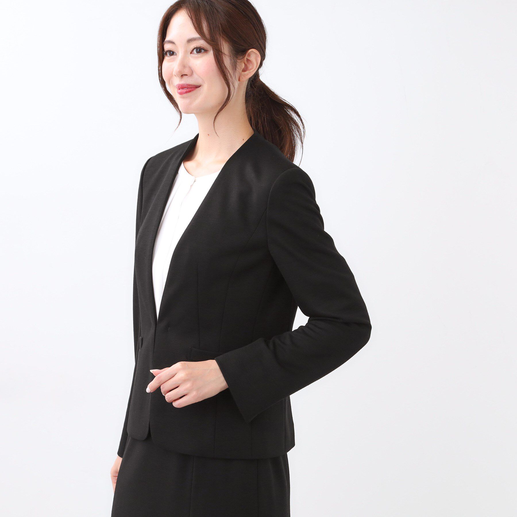 Reflect「【匠シリーズ／すっきり見え／セットアップ可】匠ジャケット／ノーカラー」|ノーカラージャケット|