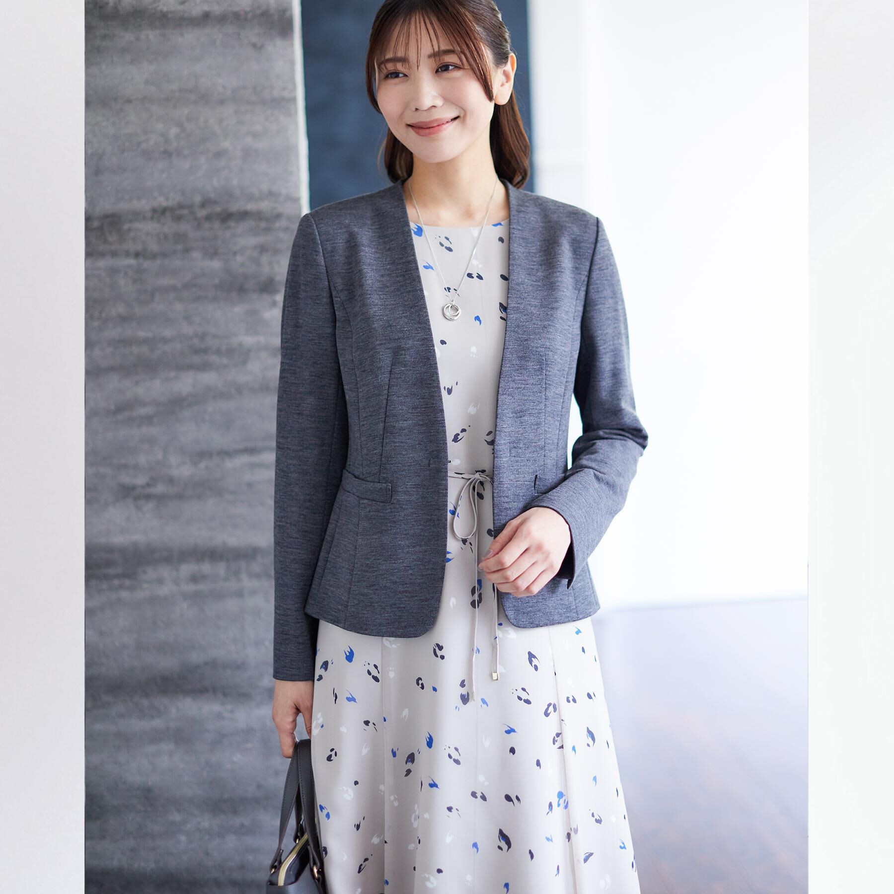 Reflect「【匠シリーズ／すっきり見え／セットアップ可】匠ジャケット／ノーカラー」|ノーカラージャケット|