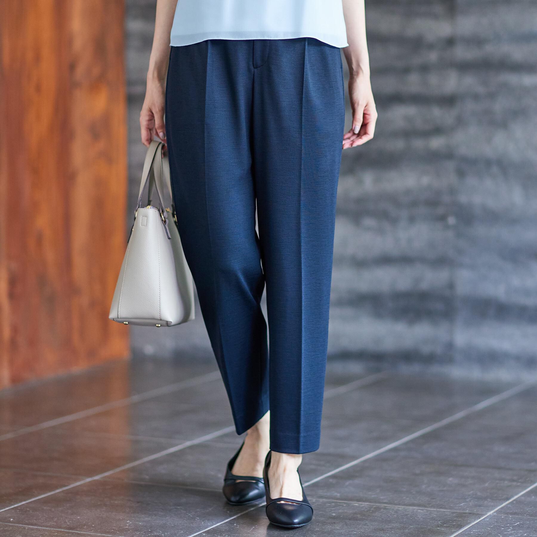 Reflect「【匠シリーズ／すっきり細見え／セットアップ可】センタープレスベーシックパンツ」|その他|ネイビー(094)