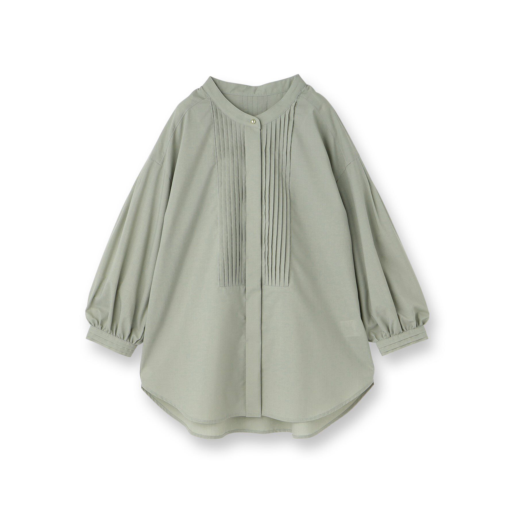 Reflect「【程よいゆとり感／体型カバー】ピンタックデザインシャンブレーブラウス」|シャツ・ブラウス|