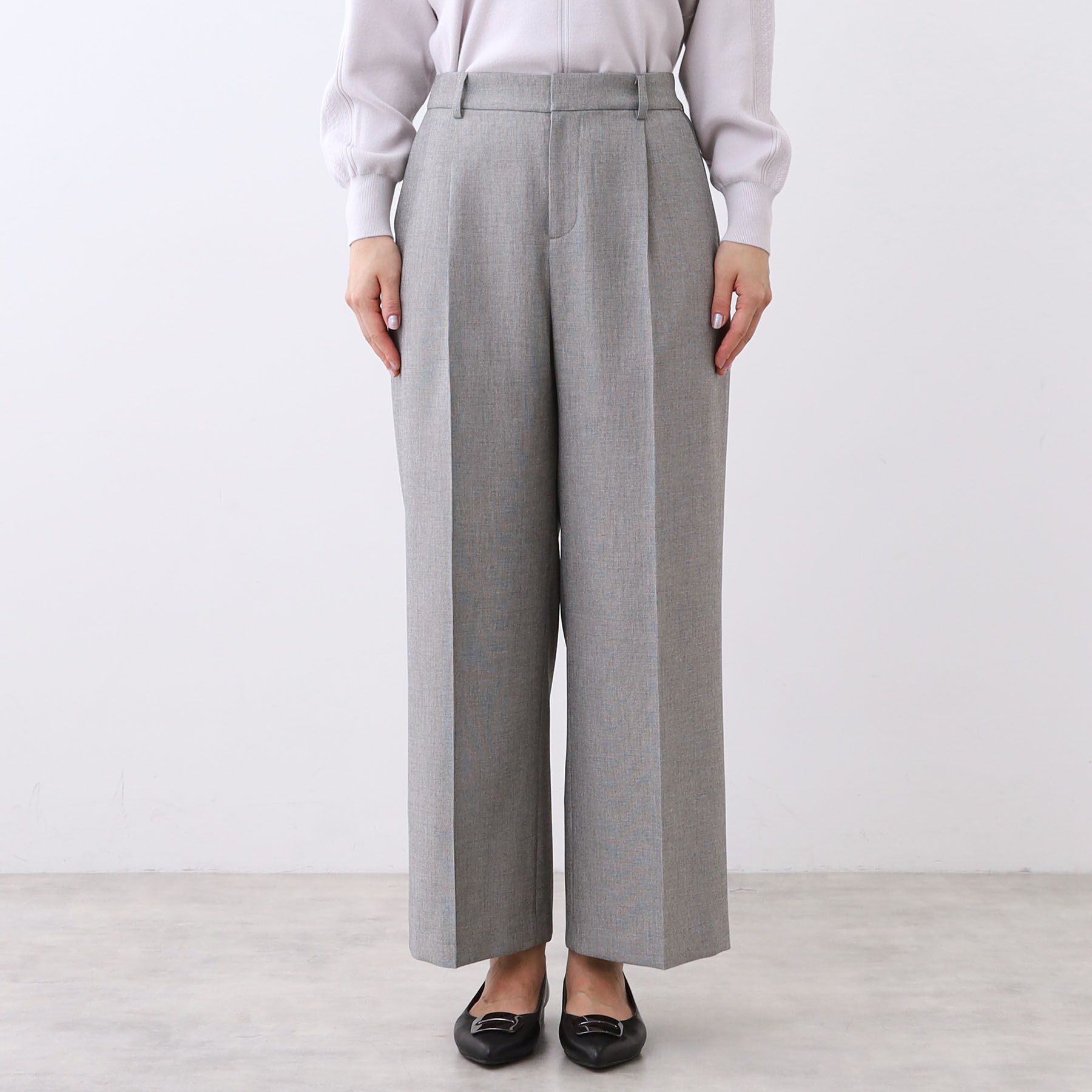 Reflect「【単品使いOK◎／セットアップ可】リラクシーメランジワイドパンツ」|その他|