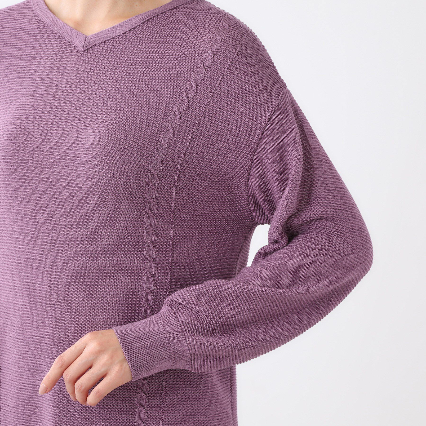 Reflect「【パンツ合わせにぴったり◎】ゆったりオフボディニット」|ニット・セーター|