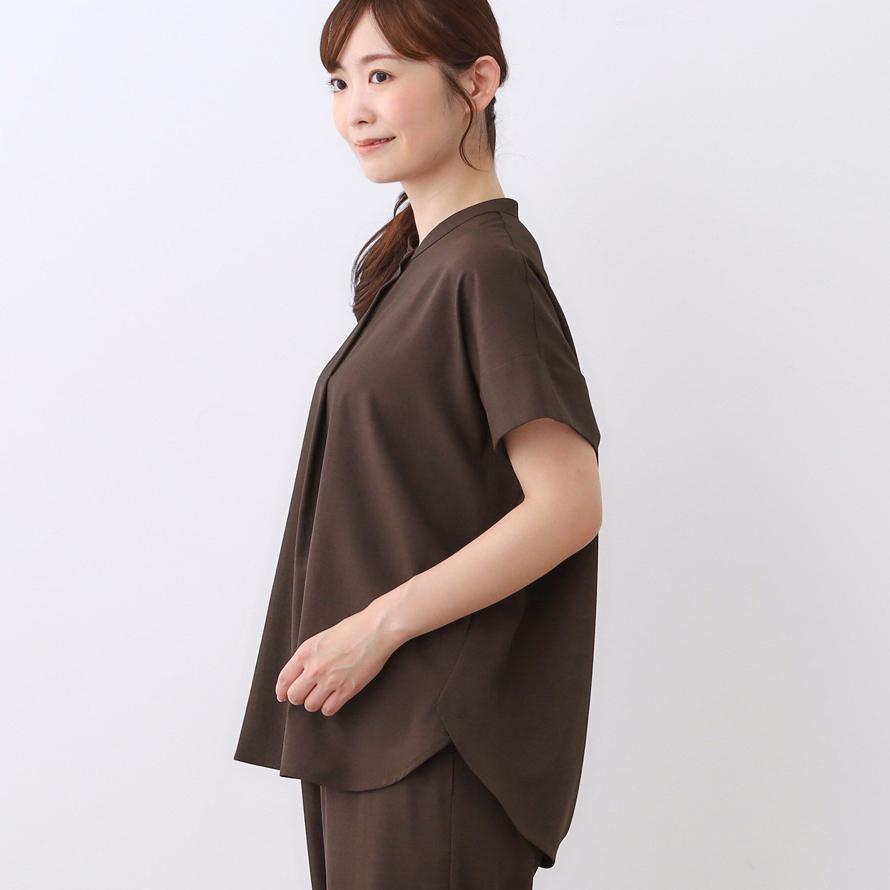 Reflect「【E‐QUALITY／ウエスト総ゴム／セットアップ／単品使いOK◎】ブラウス＋ストレートパンツセット」|スーツ|