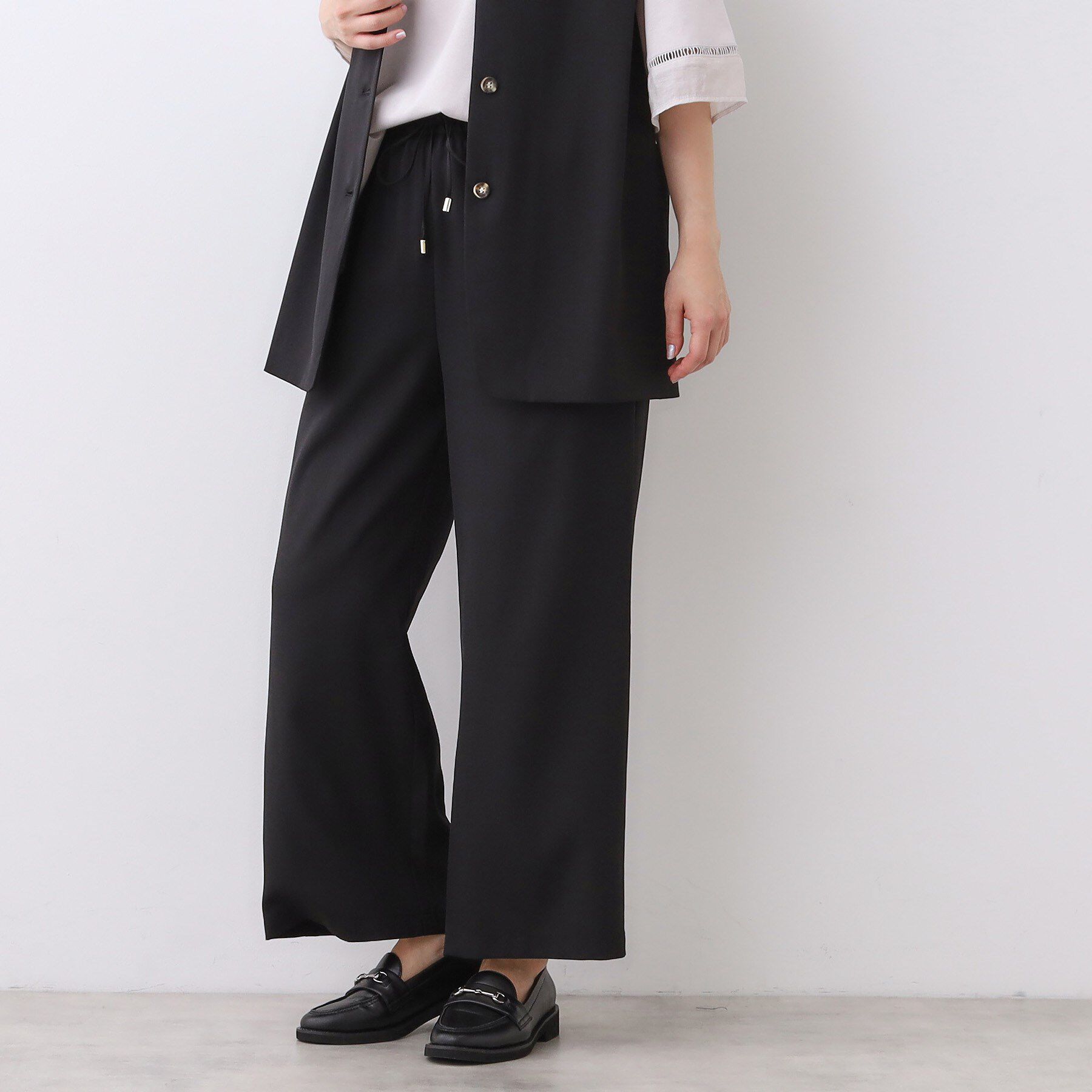 Reflect「【ウエスト総ゴム／セットアップ／単品使いOK◎】ベスト＋ストレートパンツセット」|スーツ|