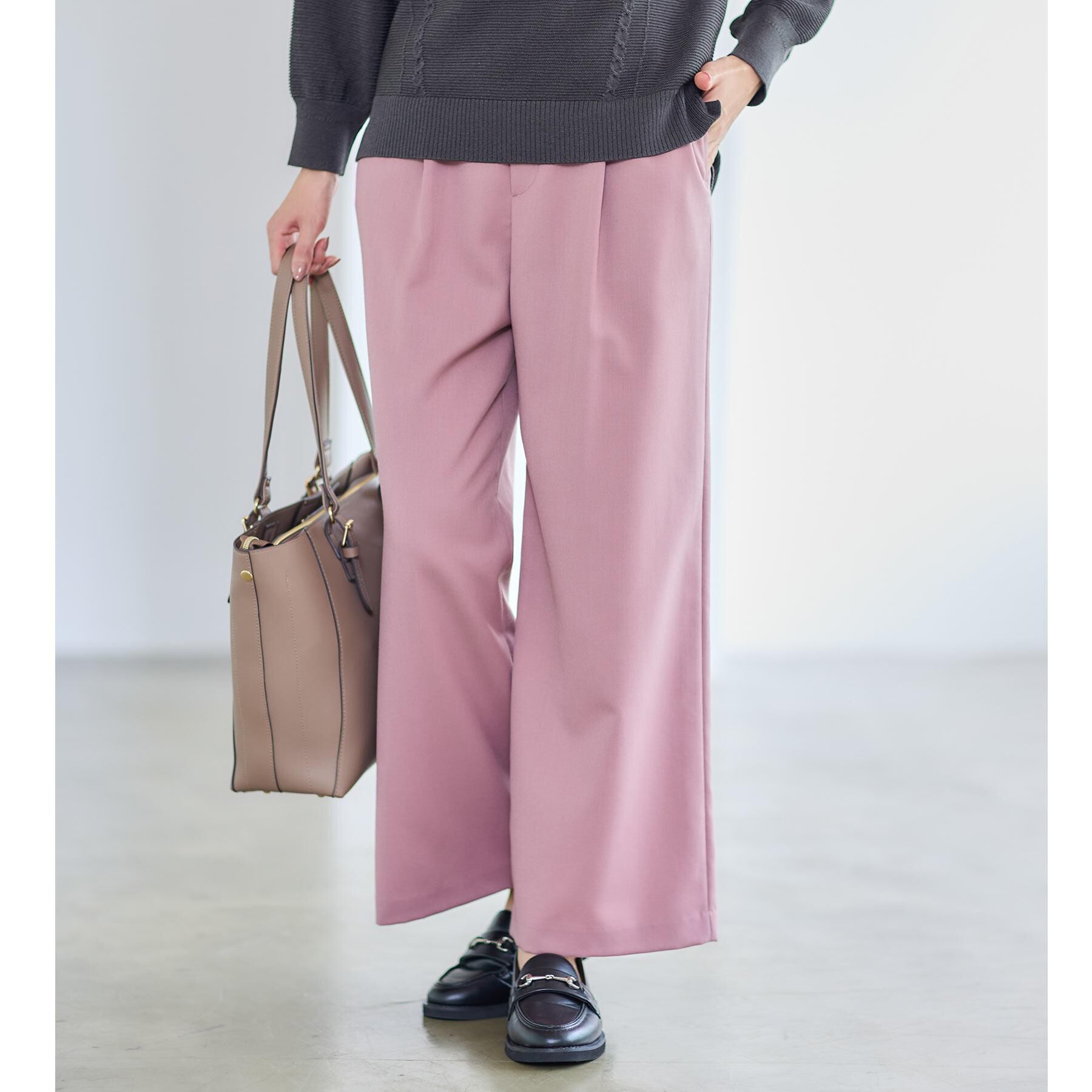 Reflect「【すっきりシルエット】ワイドクロップドパンツ」|その他|