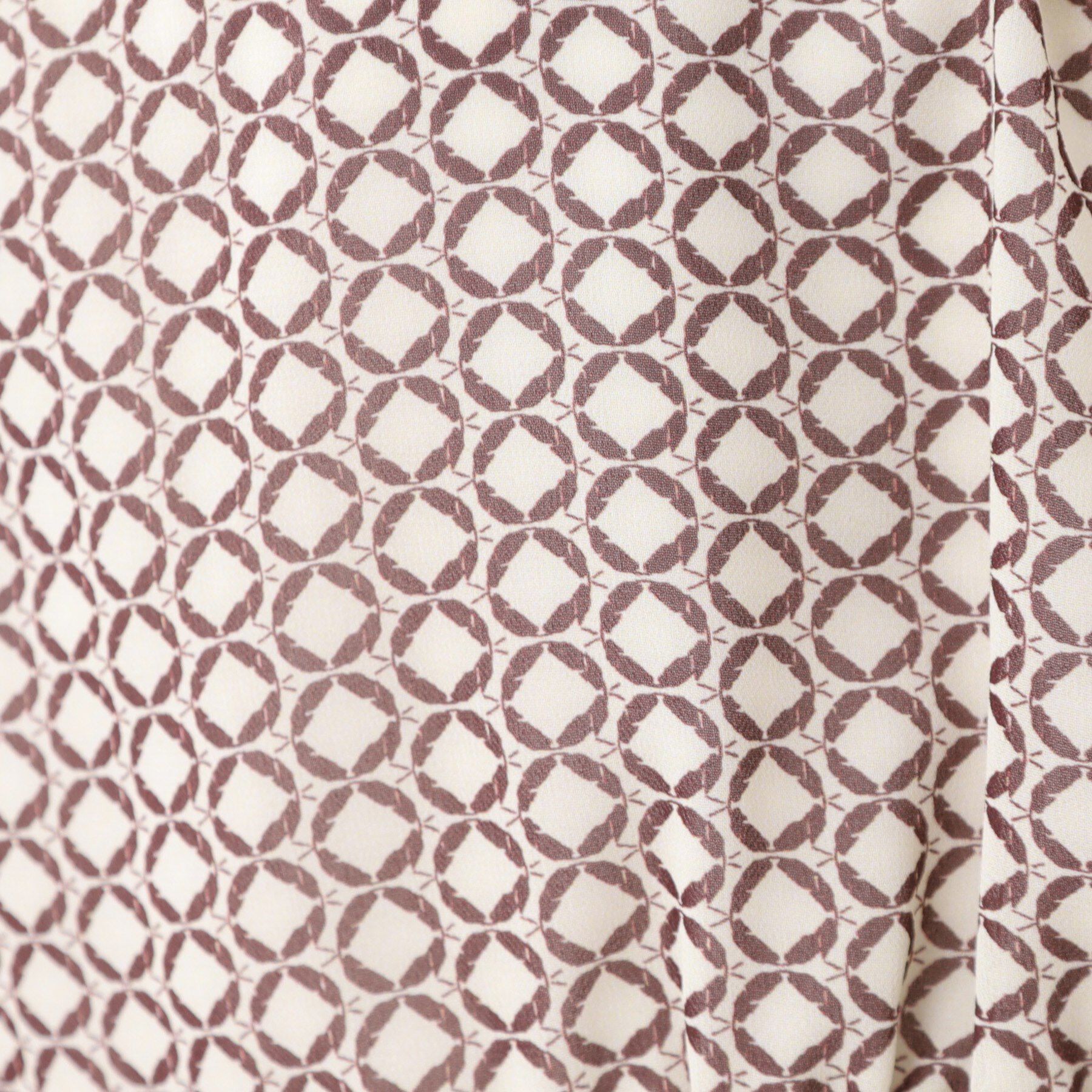 Reflect「【きちんと見え／セットアップ可／通勤におすすめ◎】ペプラムプリントブラウス」|シャツ・ブラウス|