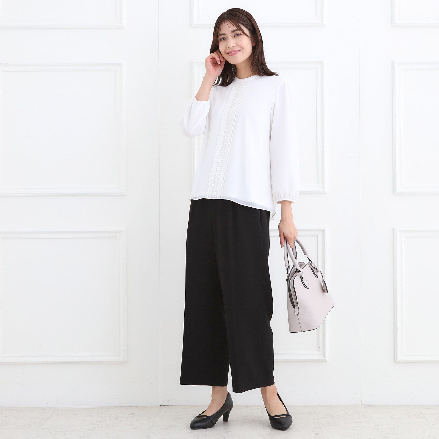 Reflect「【お仕事に◎】スタンドネックブラウス」|シャツ・ブラウス|