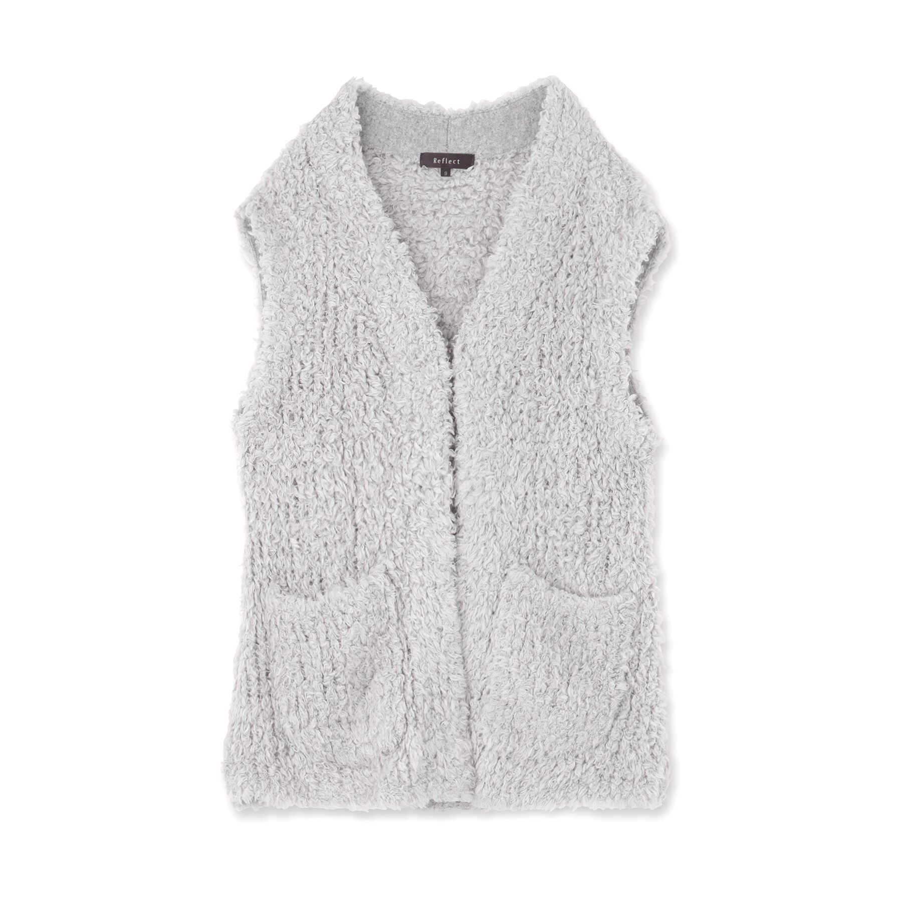 Reflect「【秋映え／ふんわり軽い／ゆったりシルエット】ファンシーヤーンベスト」|ベスト・ジレ|
