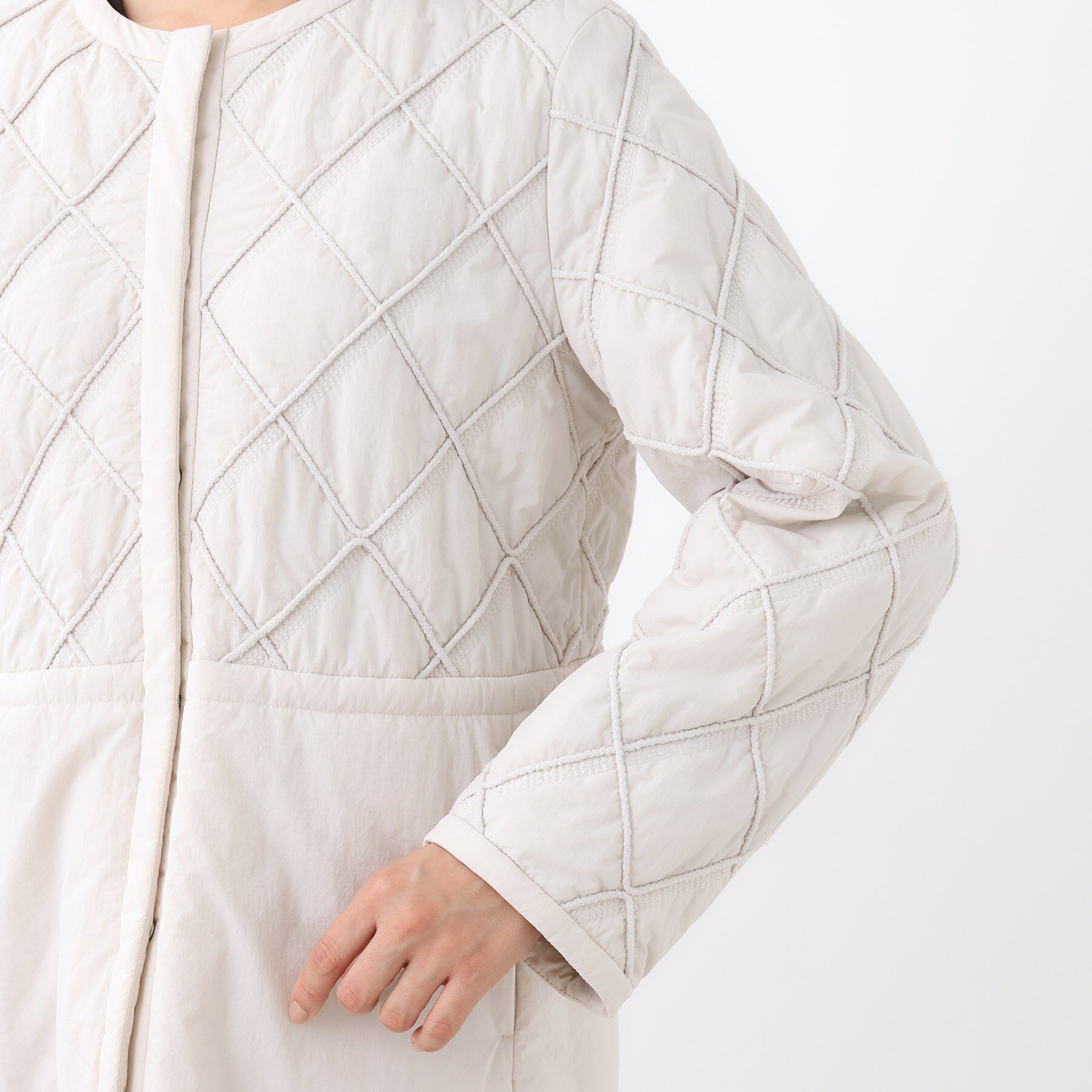 Reflect「【気軽な羽織に◎】中綿キルティングショートコート」|ダウン|