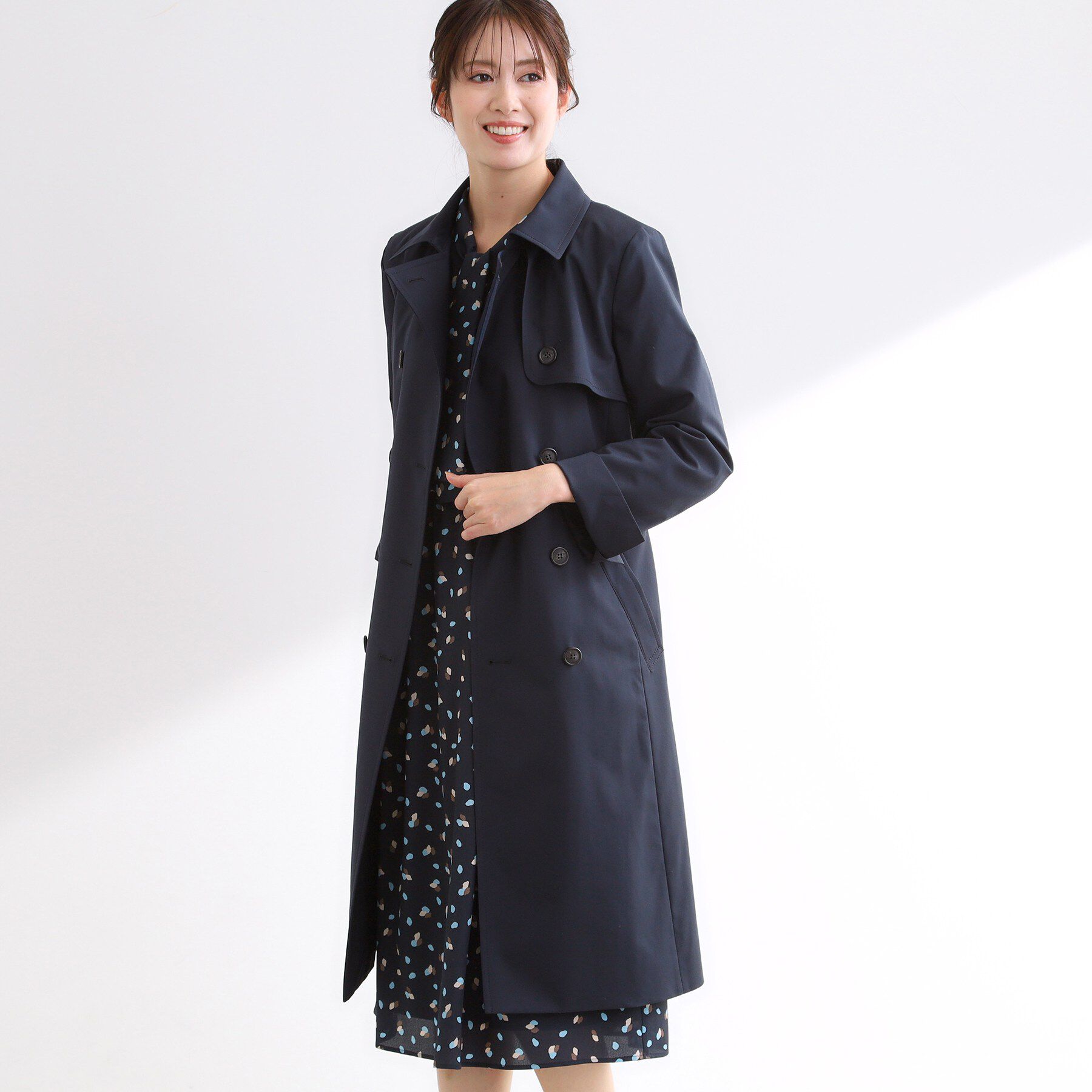 Reflect「【通勤／ライナー取り外し可】中綿ライナー付トレンチコート」|トレンチコート|