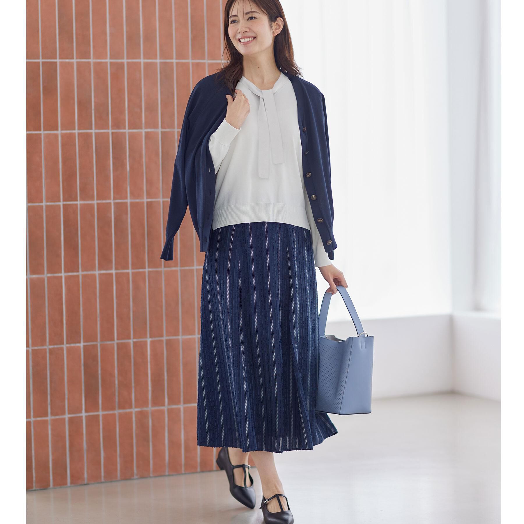 Reflect「【セットアップ可】ストライプ柄ジャカードスカート」|スカート|