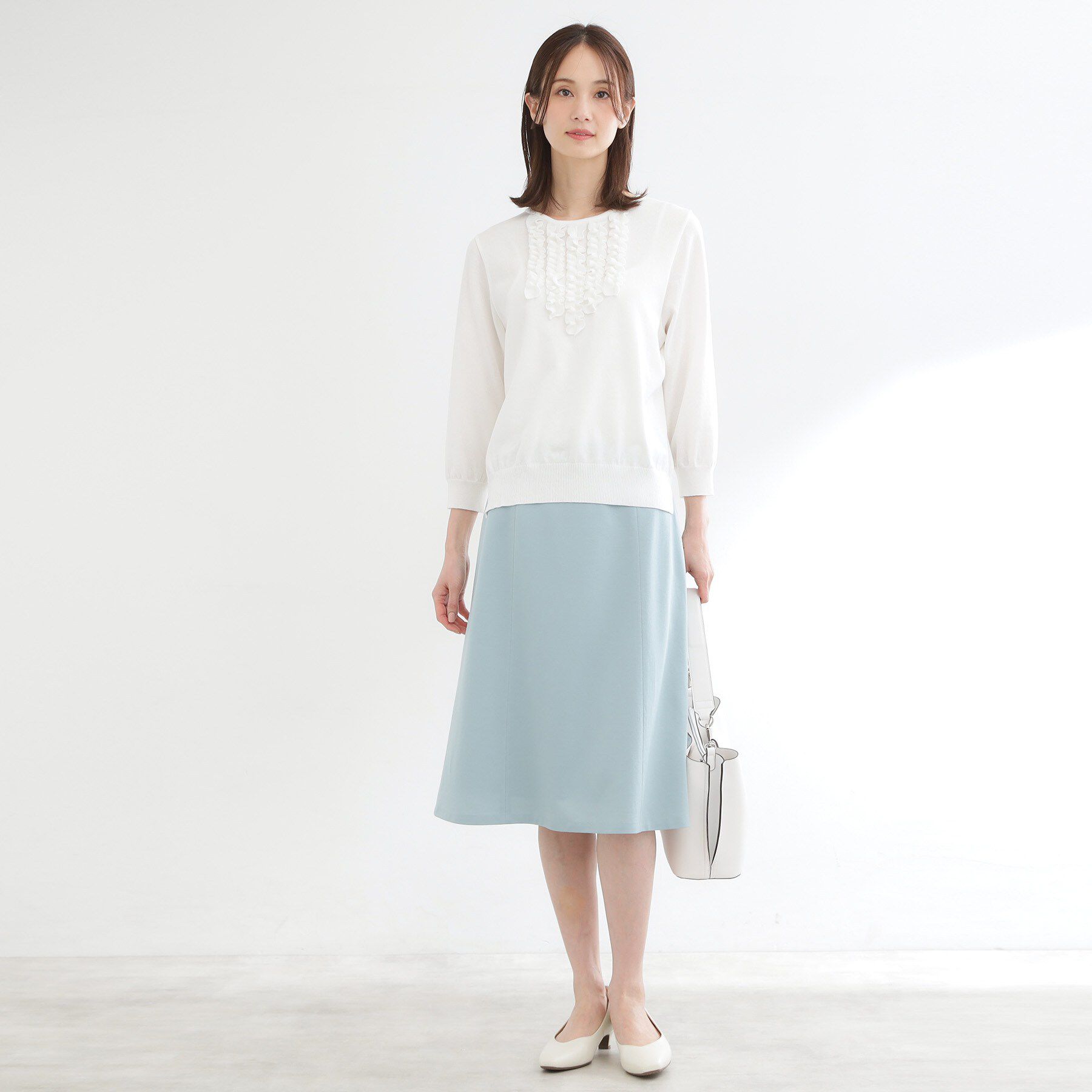 Reflect「フロントフリルデザインニット」|ニット・セーター|