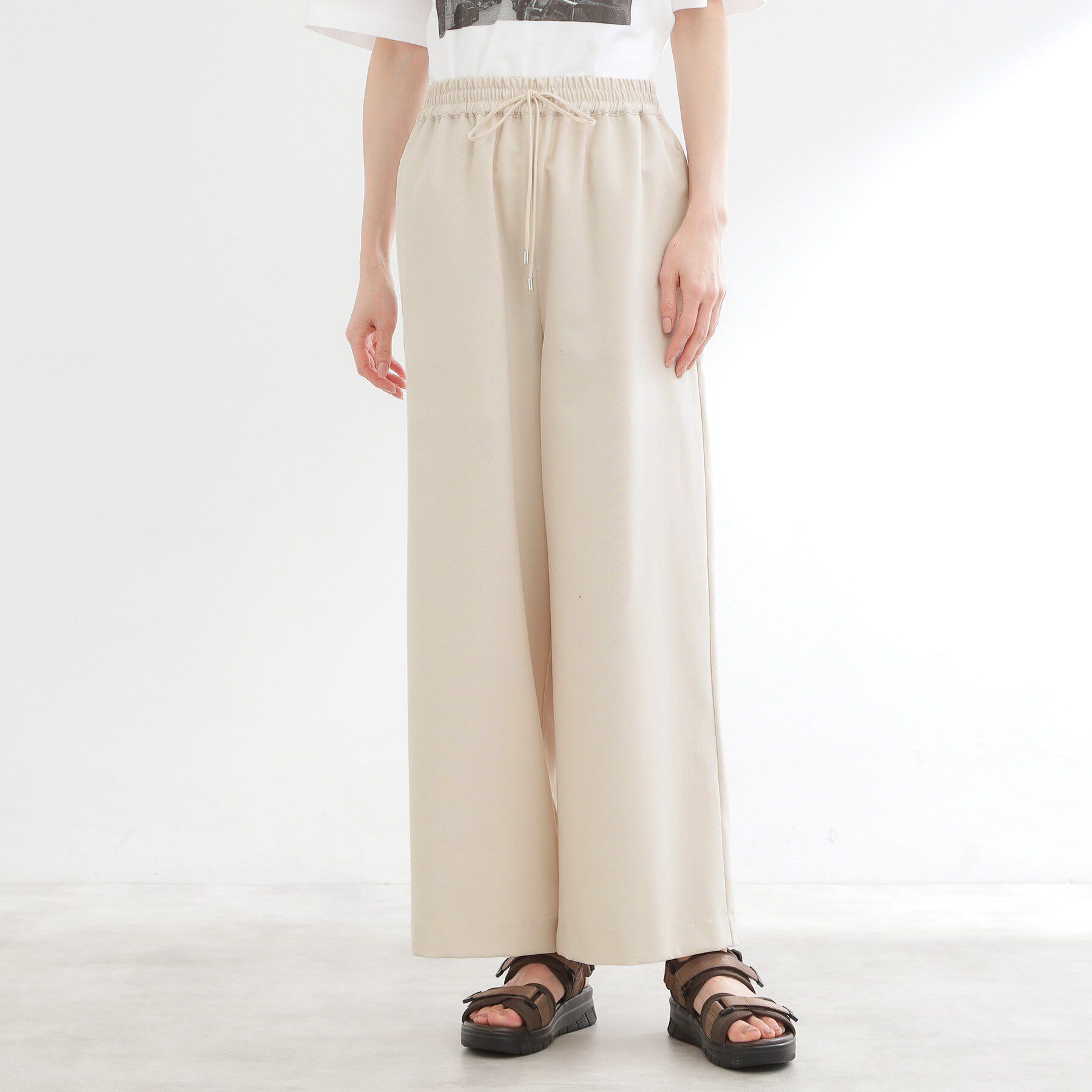 Reflect「【単品使い◎】ペプラムベスト＋リラクシーパンツセット」|スーツ|