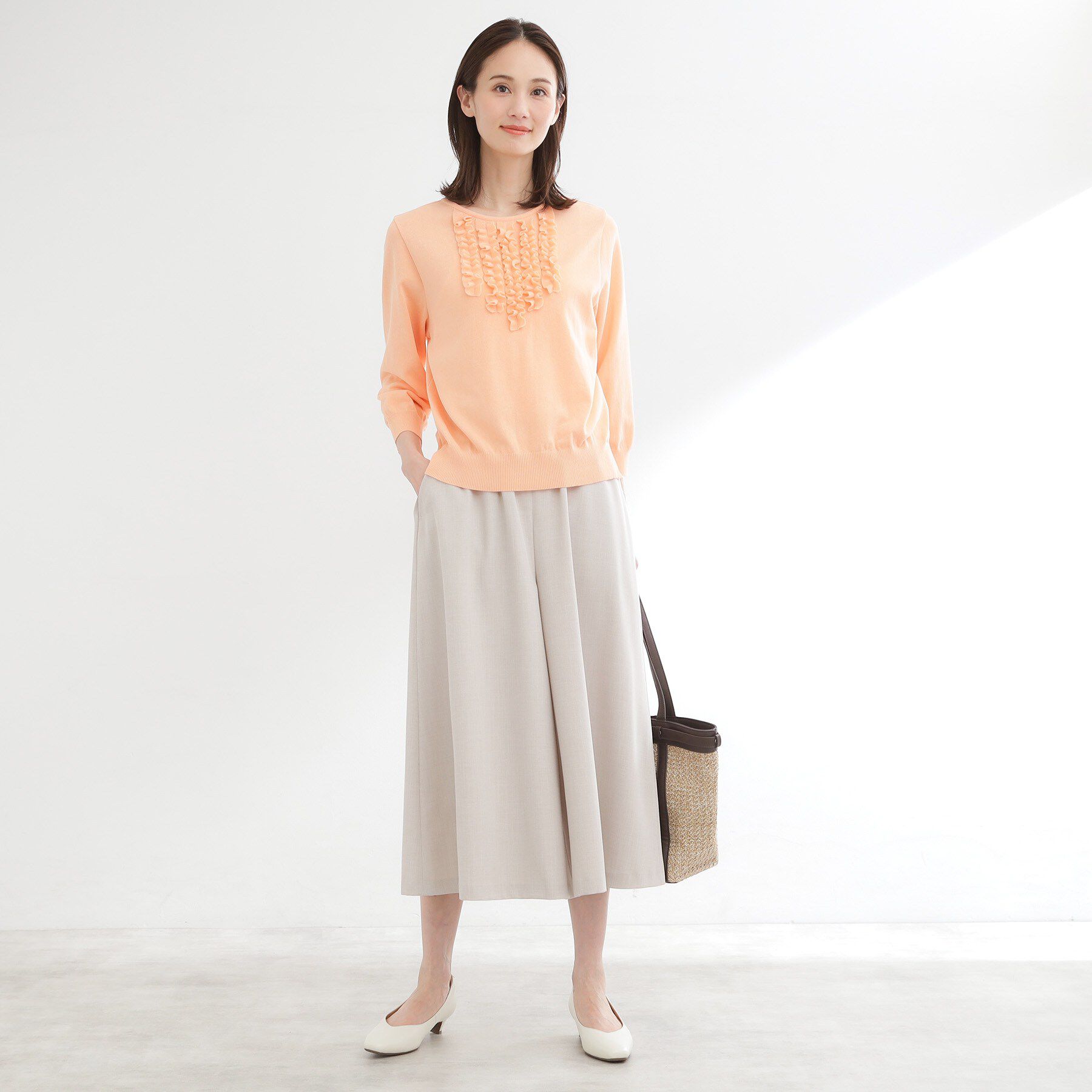 Reflect「【ウエスト総ゴム】リラクシーフレアスカーチョ」|その他|