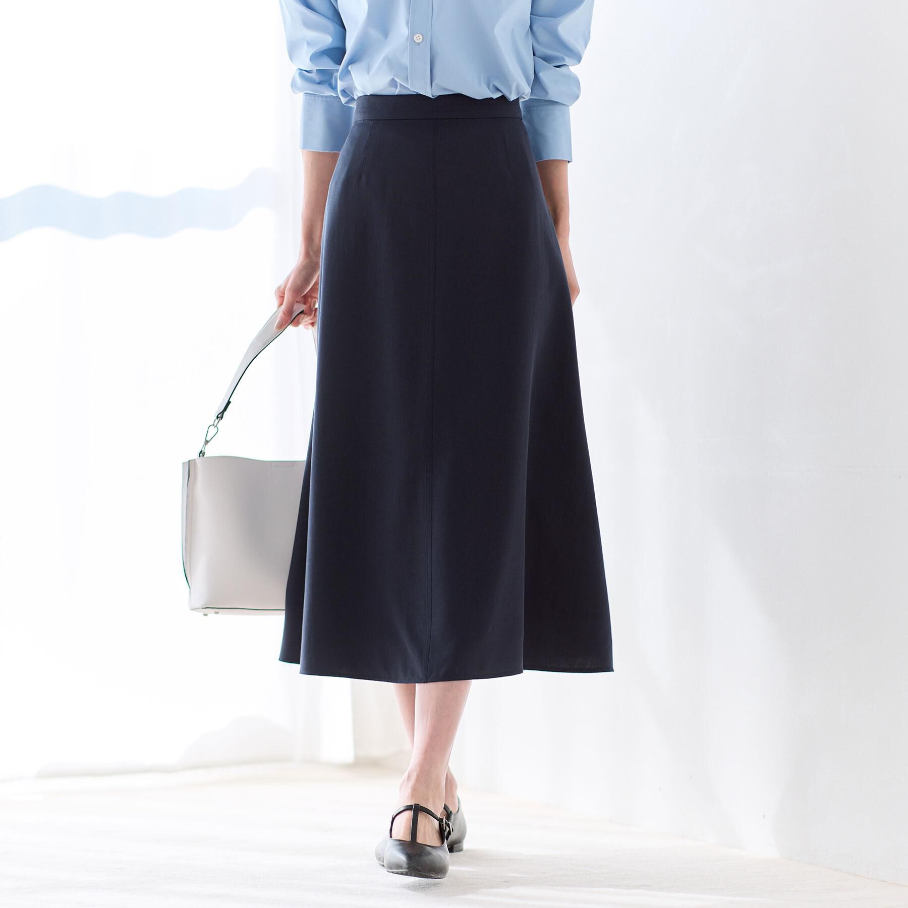 Reflect「フリュイドフレアスカート」|スカート|ネイビー(094)