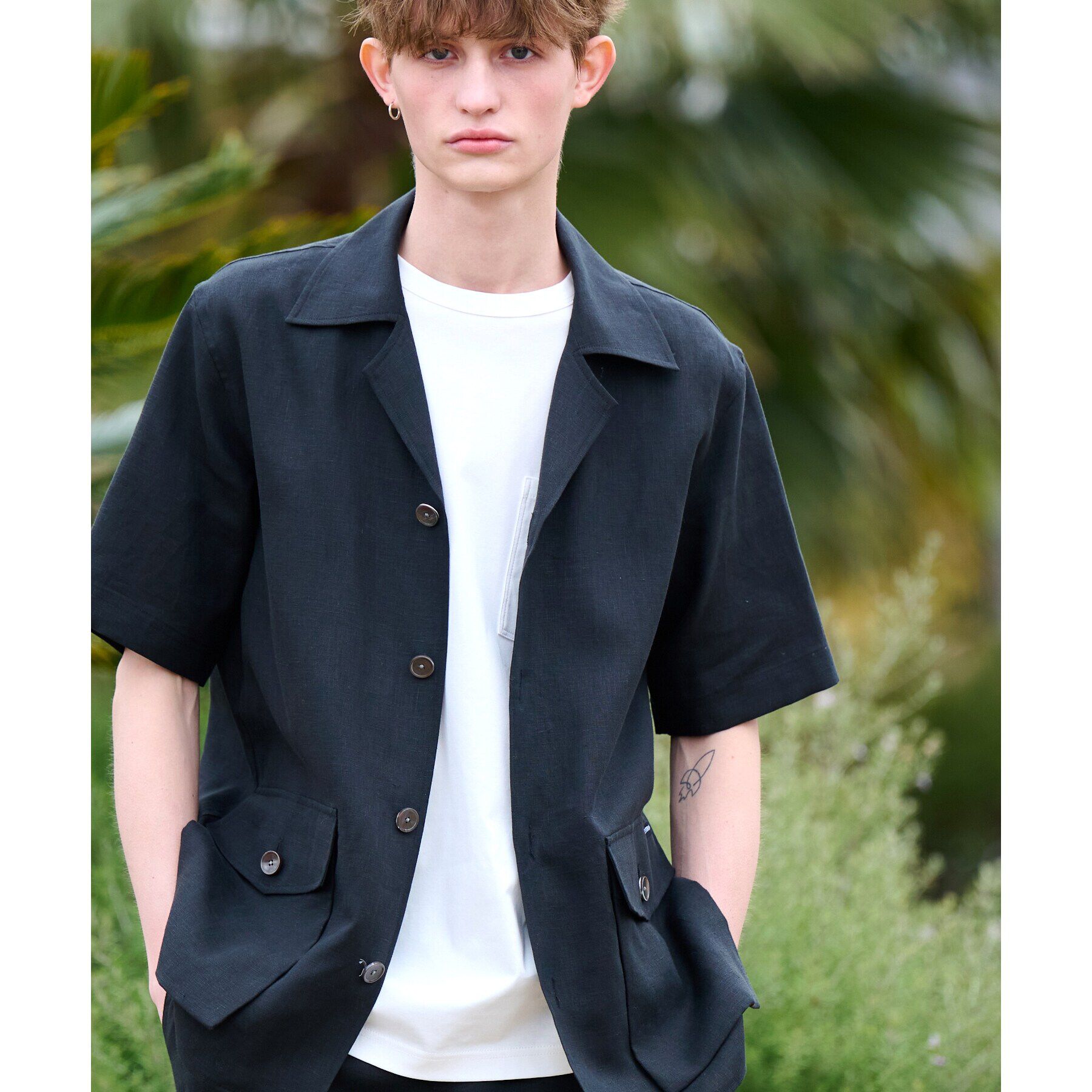 DRESSTERIOR「【Safari5月号掲載】【セットアップ可】オープンカラープエルトリコシャツ」|シャツ・ブラウス|