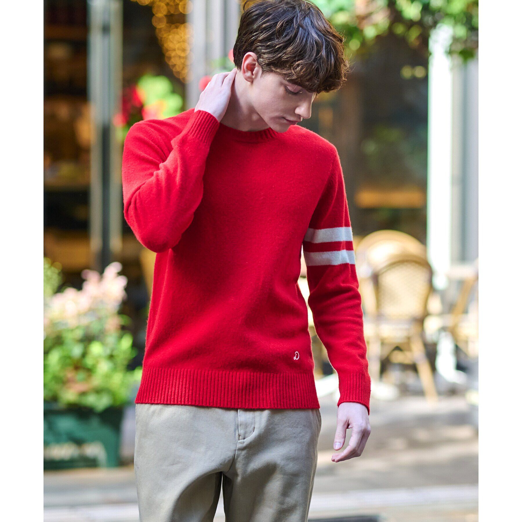 DRESSTERIOR「ラムウール混クルーネックニット」|ニット・セーター|