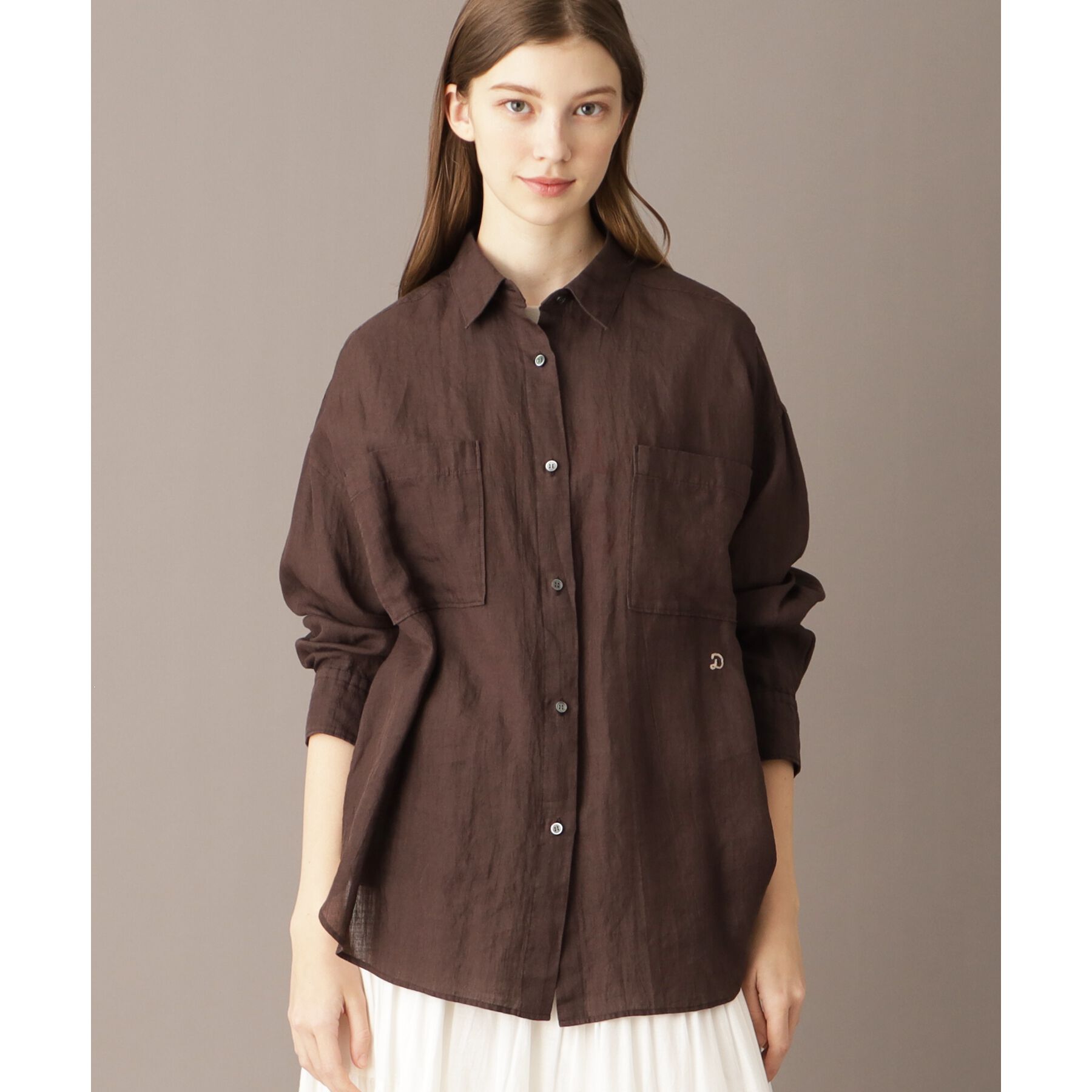 DRESSTERIOR「【人気定番/ラミー100％】ガーメントダイラミーシャツ」|シャツ・ブラウス|