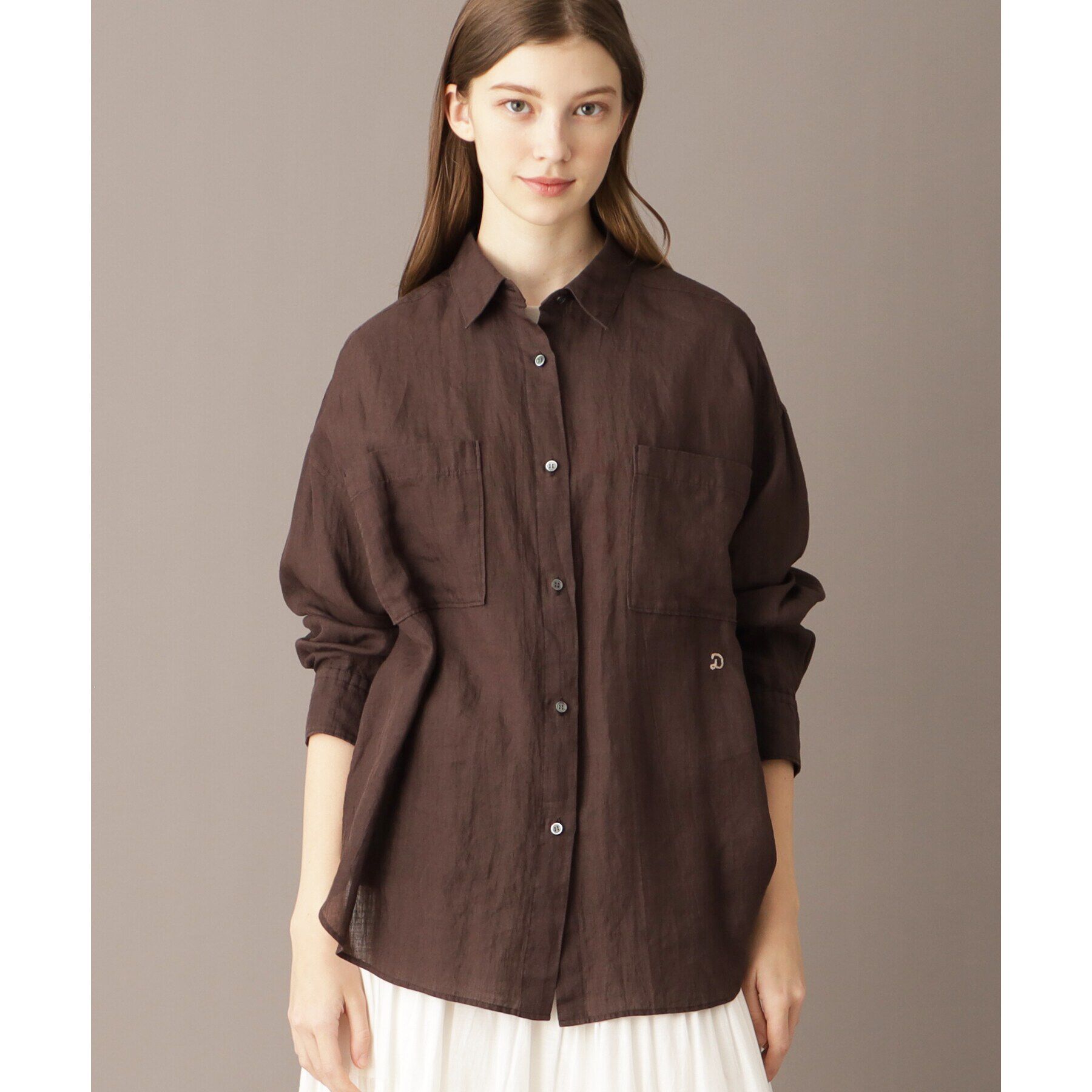 DRESSTERIOR「【人気定番/ラミー100％】ガーメントダイラミーシャツ」|シャツ・ブラウス|