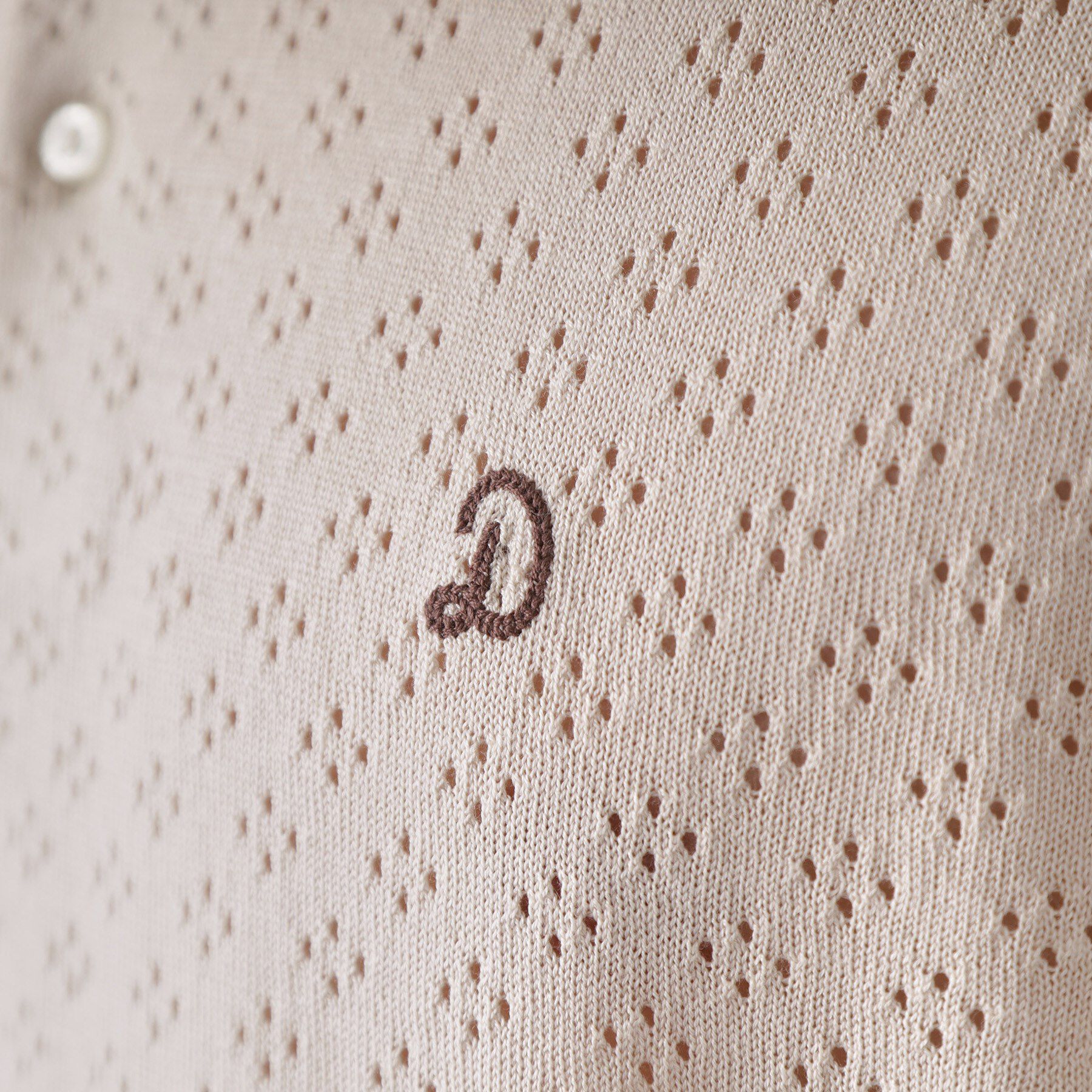 DRESSTERIOR「レースジャカード ニットポロ」|ポロシャツ|