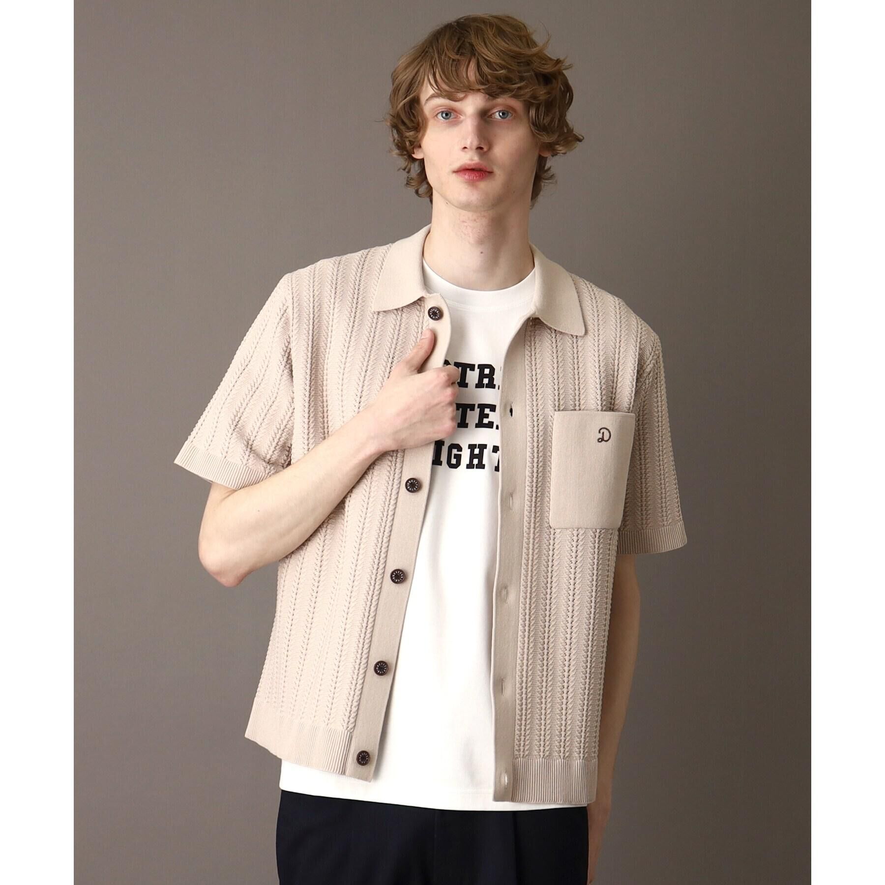 DRESSTERIOR「オーガニックコットン キューバニットシャツ」|ニット・セーター|