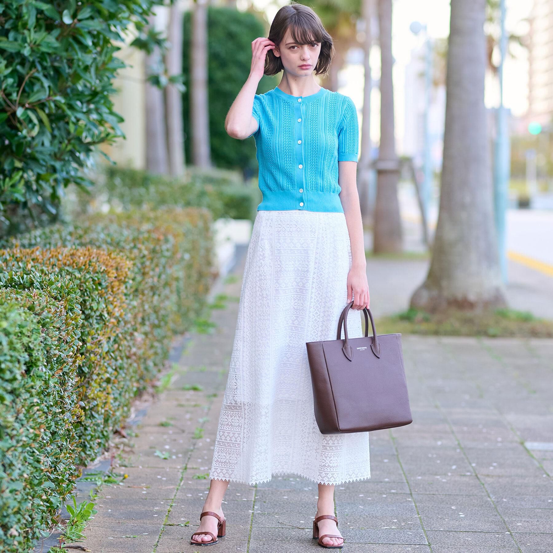 DRESSTERIOR「【前後2WAY/ショート丈】2WAYレースニット」|ニット・セーター|