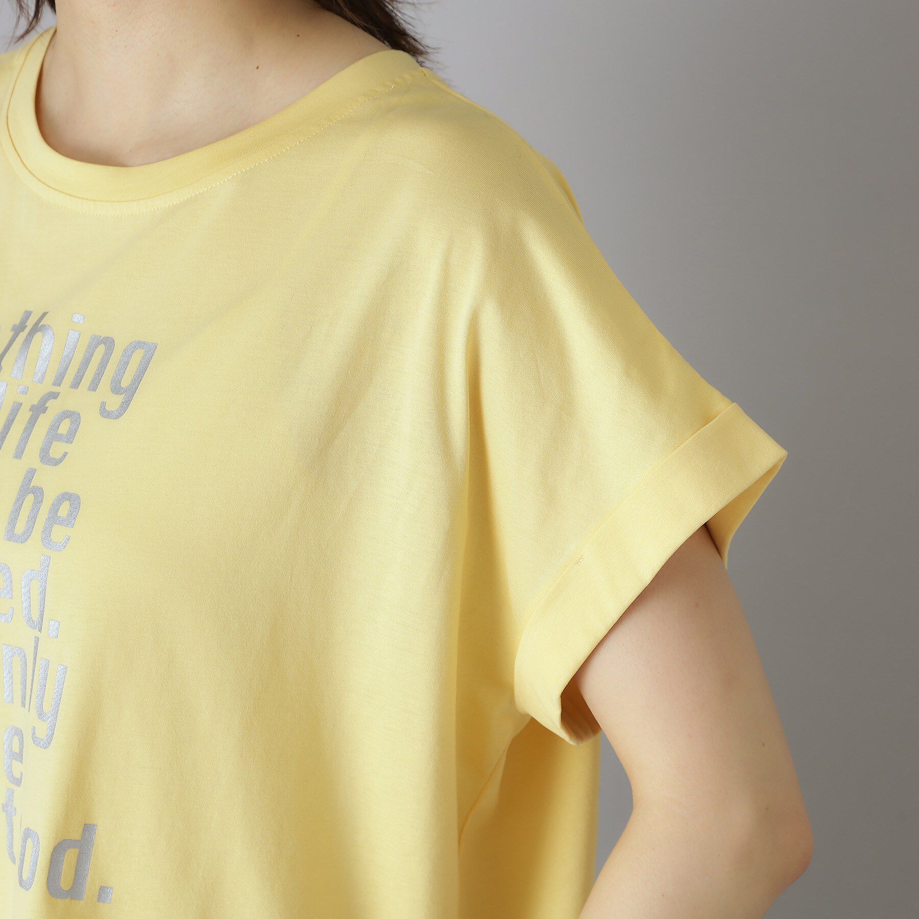 DRESSTERIOR「箔PTドルマンスリーブロゴTシャツ」|Tシャツ・カットソー|