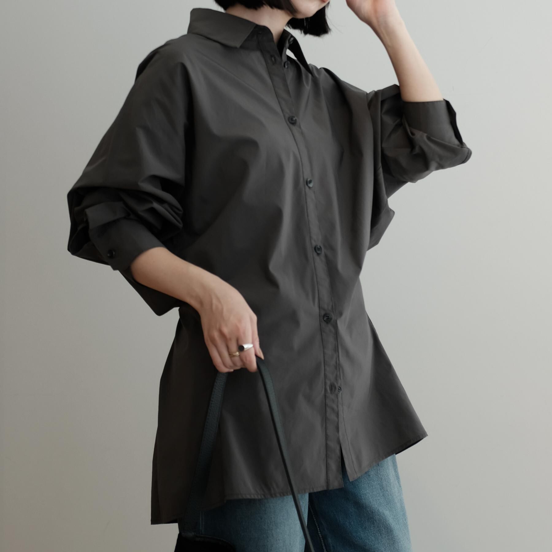 DRESSTERIOR「provoke（プロヴォーク）【別注カラーあり】ウエストシェイプシャツ」|シャツ・ブラウス|