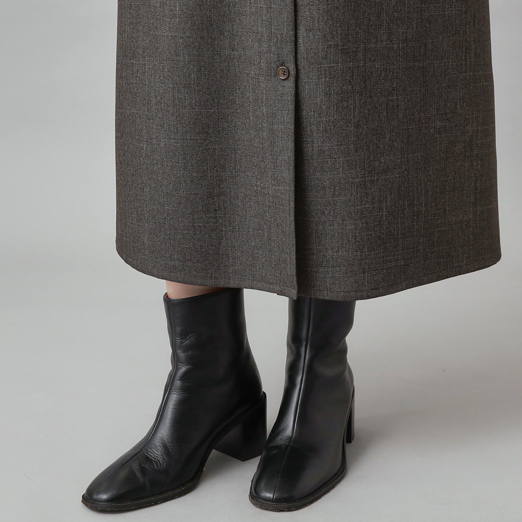 DRESSTERIOR「【洗える/前開きボタン】ウォッシャブルツイードライクワンピース」|ワンピース|