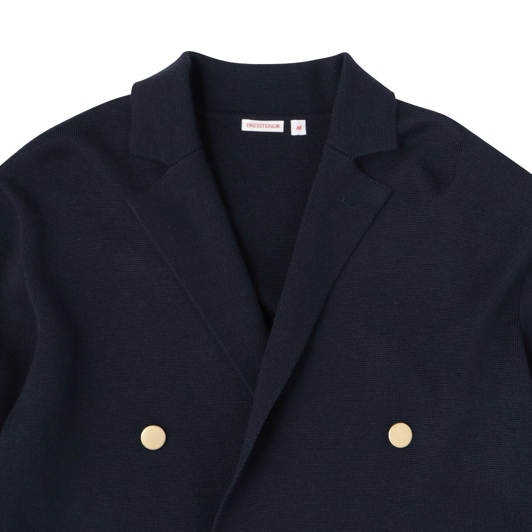 DRESSTERIOR「ダブルブレスト ニットジャケット」|テーラードジャケット|