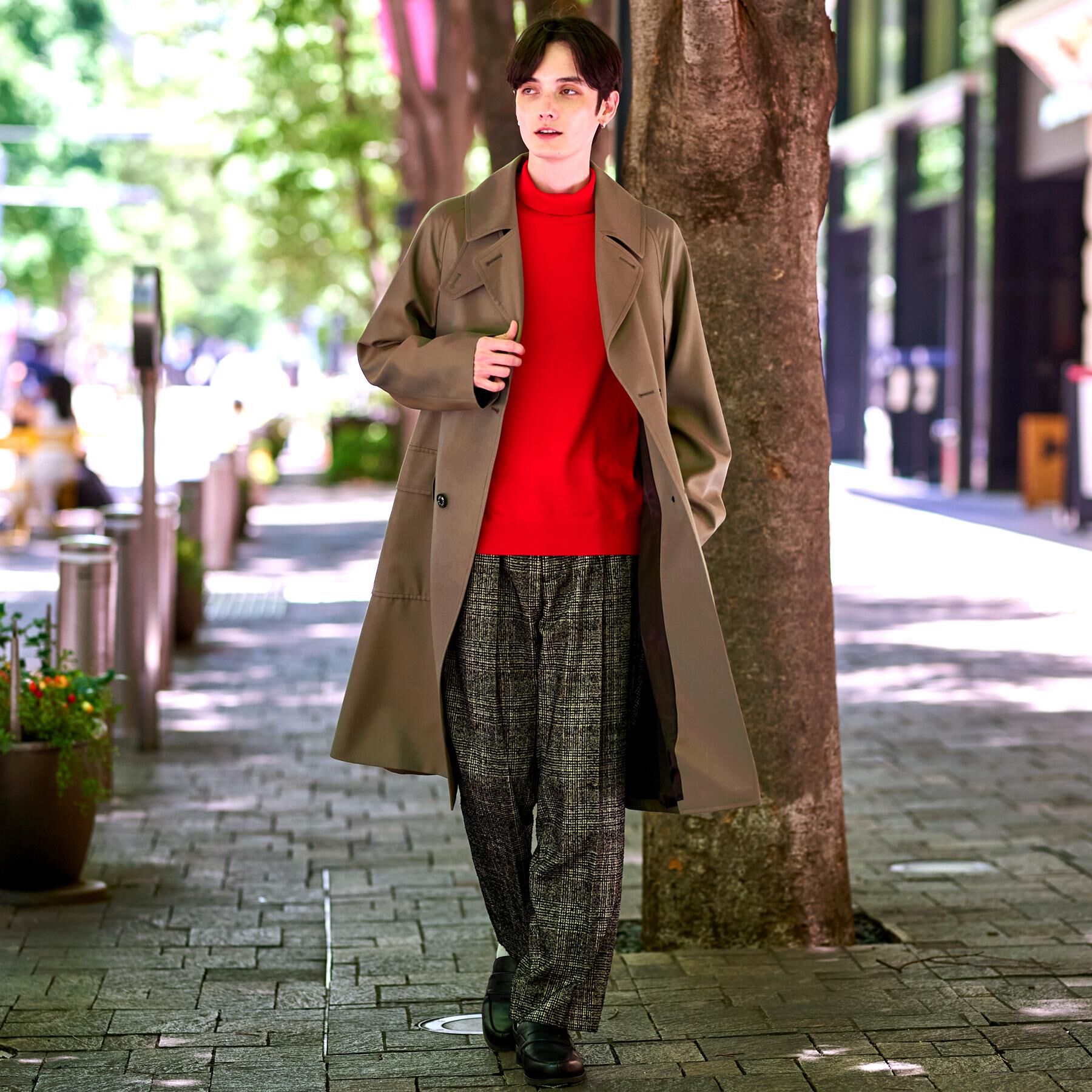 DRESSTERIOR「ウールギャバジン アルスターコート」|トレンチコート|