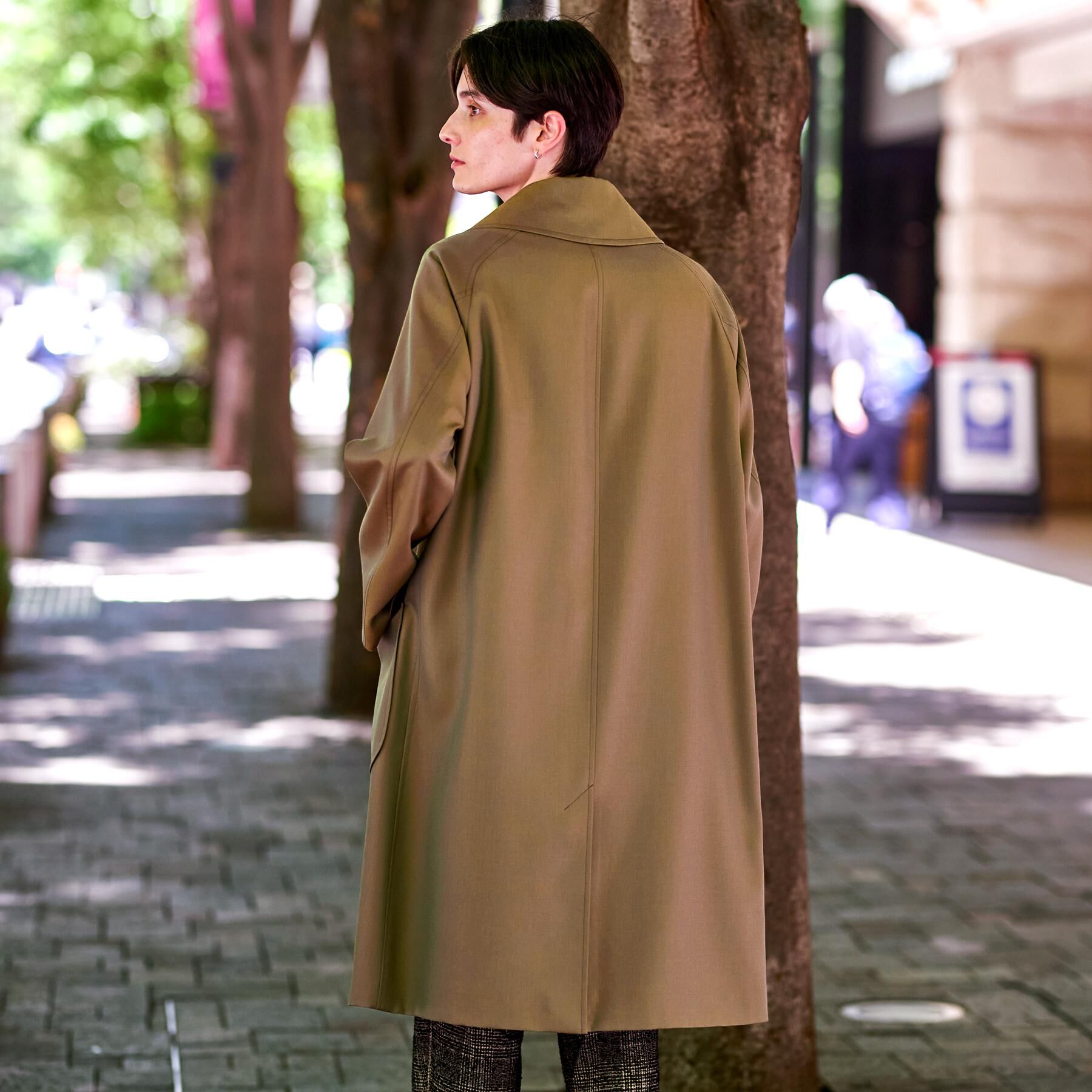 DRESSTERIOR「ウールギャバジン アルスターコート」|トレンチコート|