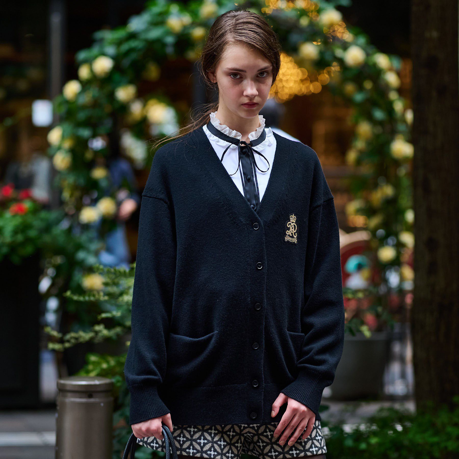 DRESSTERIOR「レタードニットカーディガン」|カーディガン|