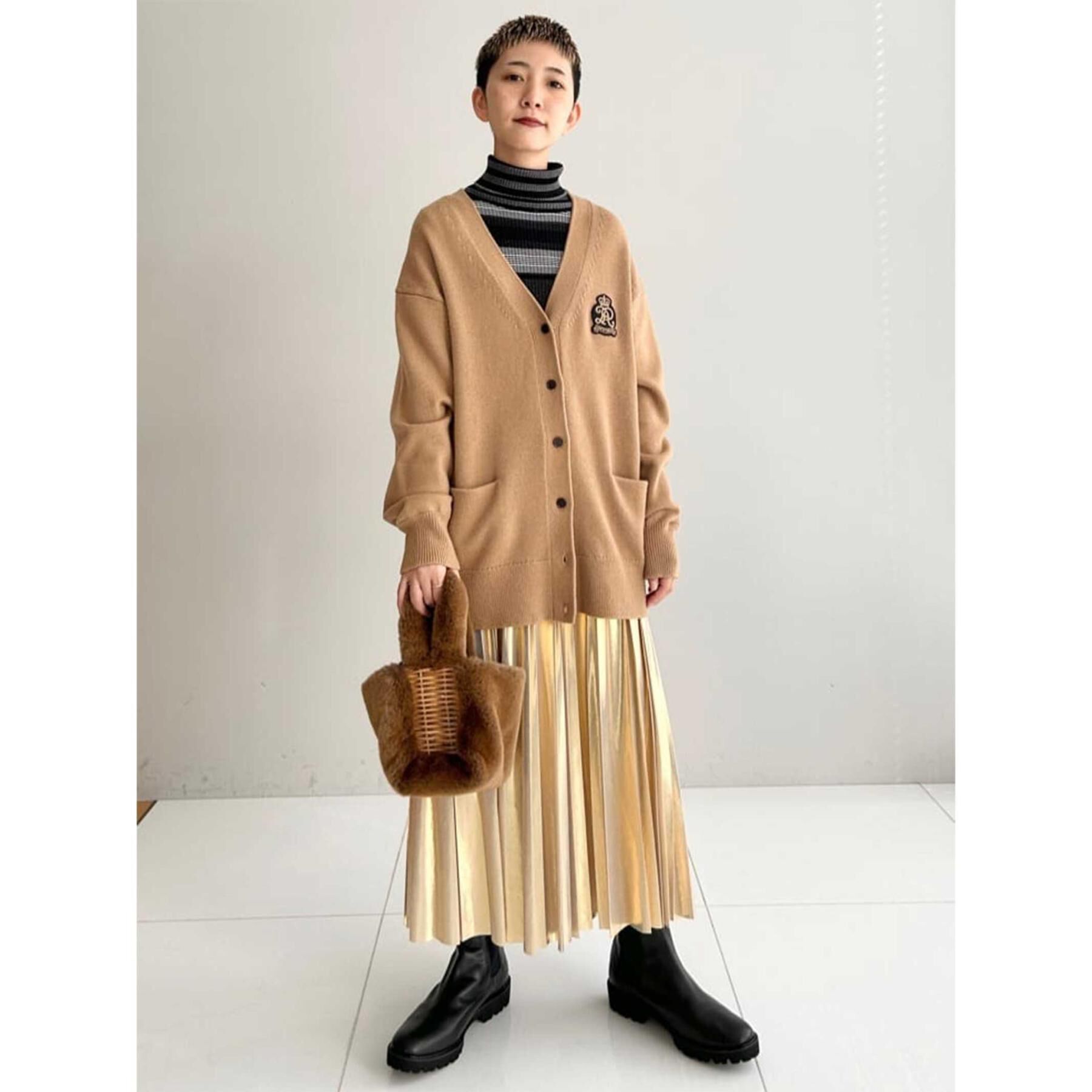 DRESSTERIOR「レタードニットカーディガン」|カーディガン|