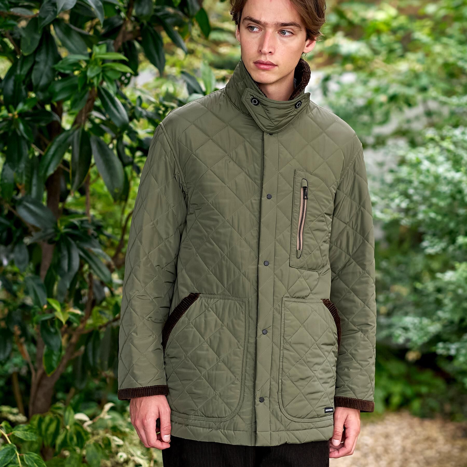 DRESSTERIOR「キルティング ハンティングジャケット」|ブルゾン・スタジャン|