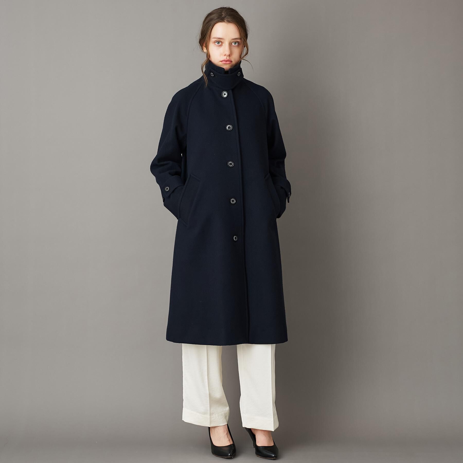 DRESSTERIOR「Super110sウールステンカラーコート」|ステンカラーコート|