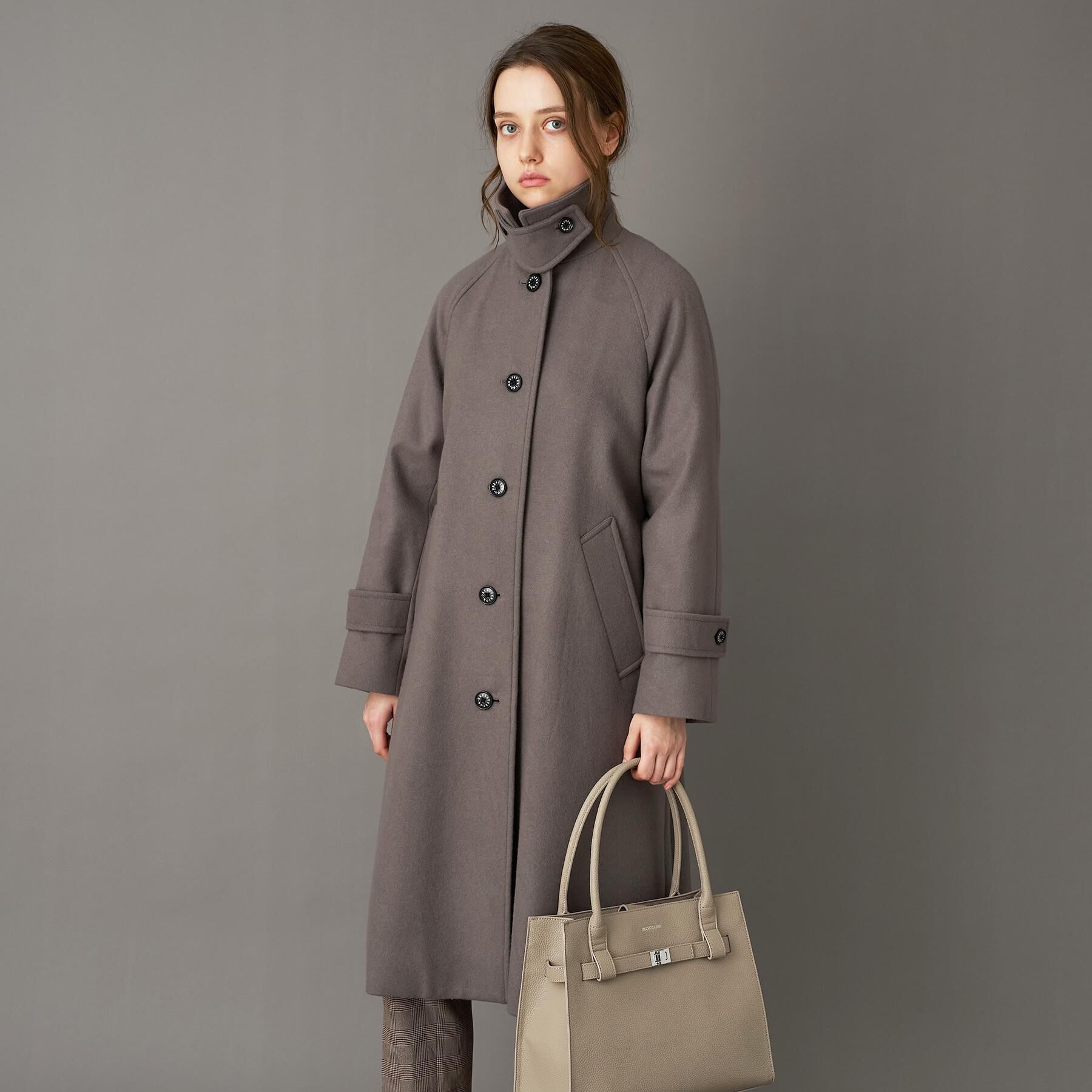 DRESSTERIOR「Super110sウールステンカラーコート」|ステンカラーコート|