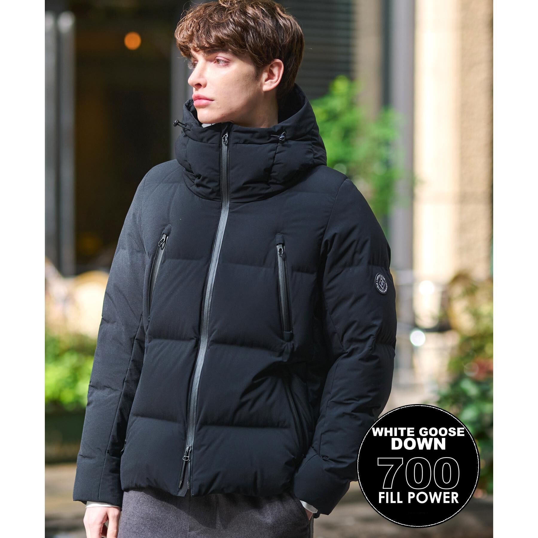 DRESSTERIOR「【700フィルパワー/高品質ダウン】ホワイトグース ホットメルトダウンMark2」|ダウン|ブラック(019)