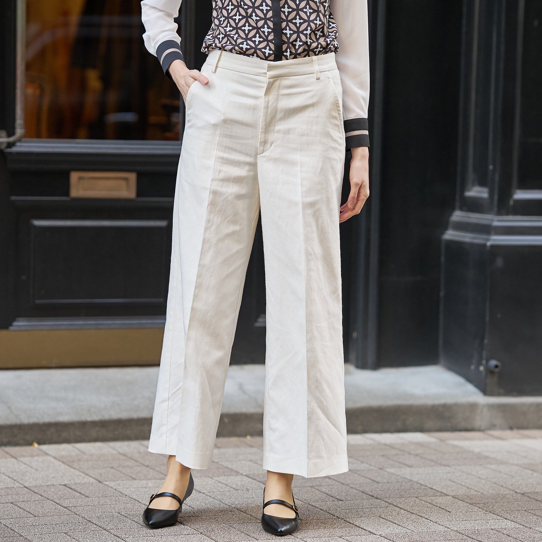 DRESSTERIOR「【セットアップ可】リネンブレンドワイドパンツ」|その他|