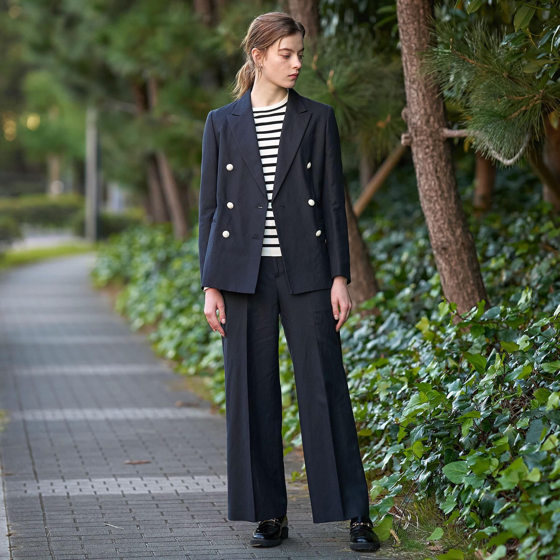 DRESSTERIOR「【セットアップ可】リネンブレンドワイドパンツ」|その他|