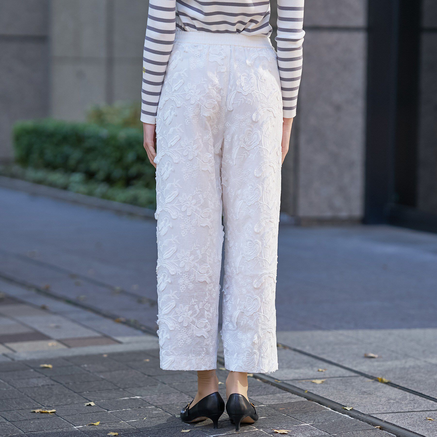 DRESSTERIOR「コットンエンブロイダリー イージーパンツ」|その他|